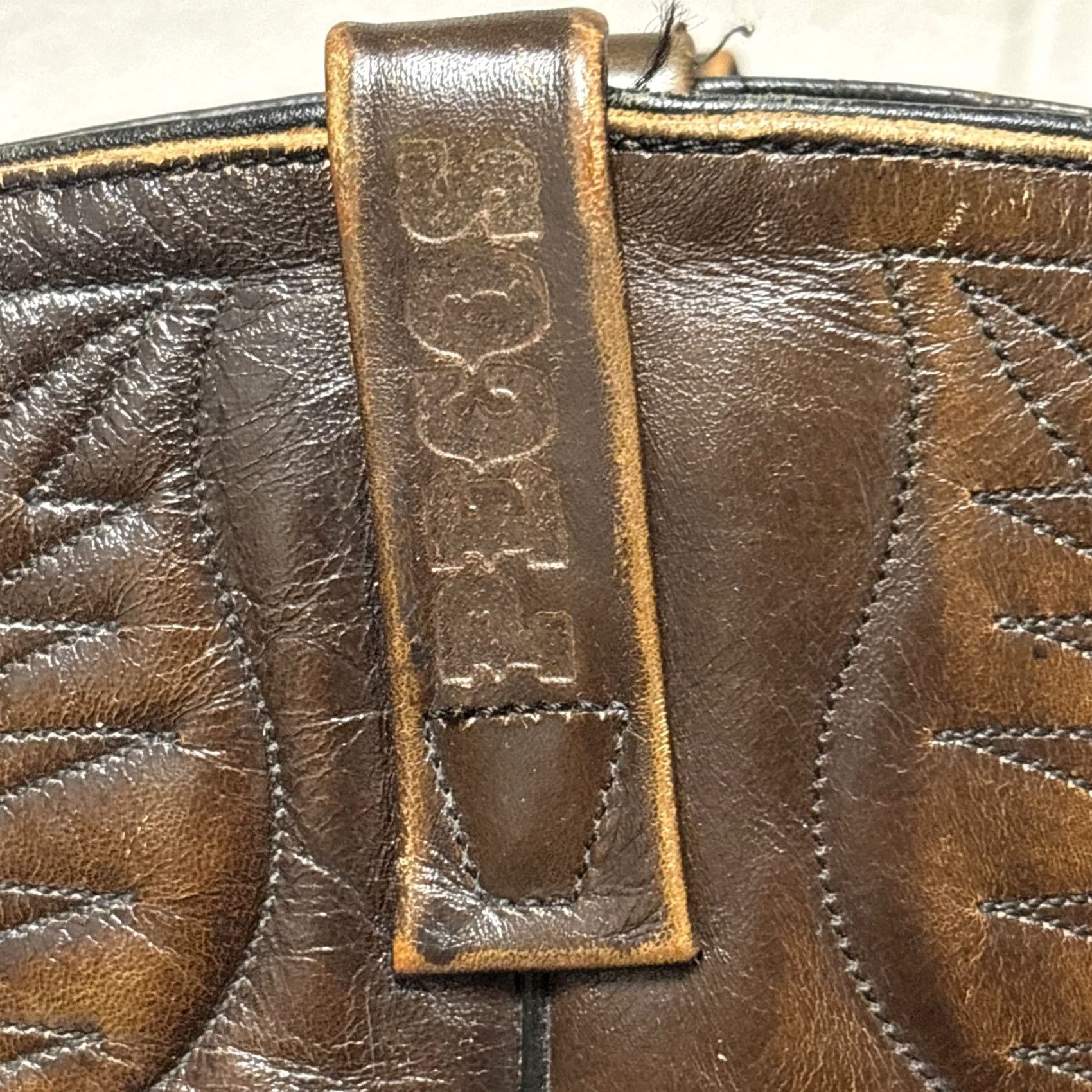 Vintage VTG Red Wing Pecos 9801-1 Brown Western Stitched Cowboy Leather Boots Mens 10 Size US 10 / EU 43 - 6 Thumbnail