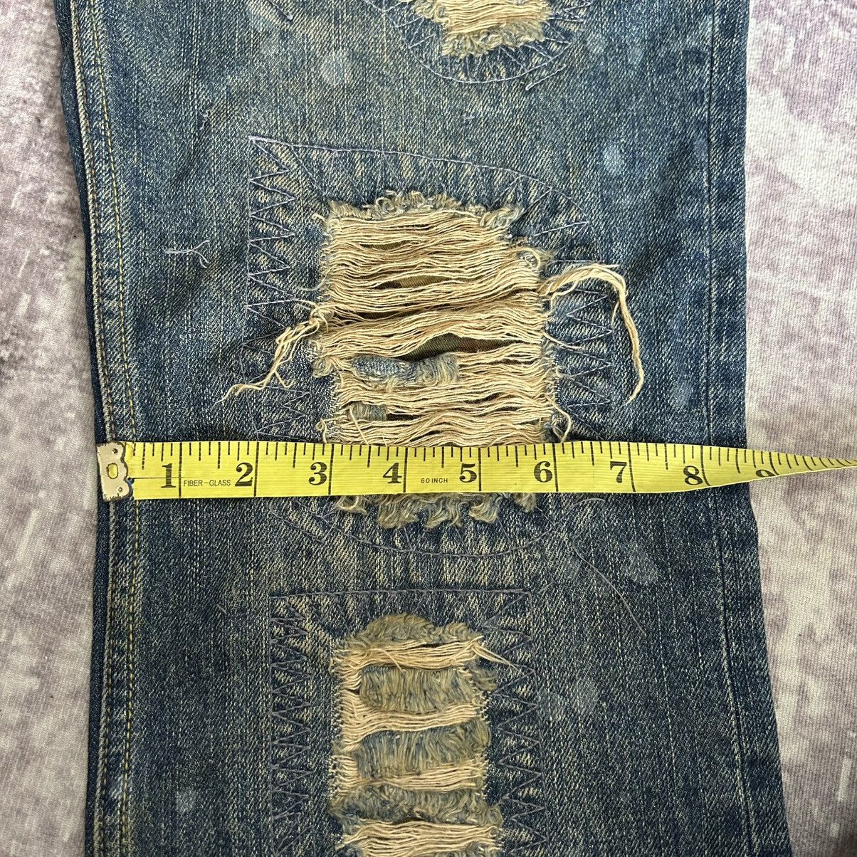 Tornado Mart Y2k Punk Distressed Nicole Jeans Size US 35 - 17 Thumbnail