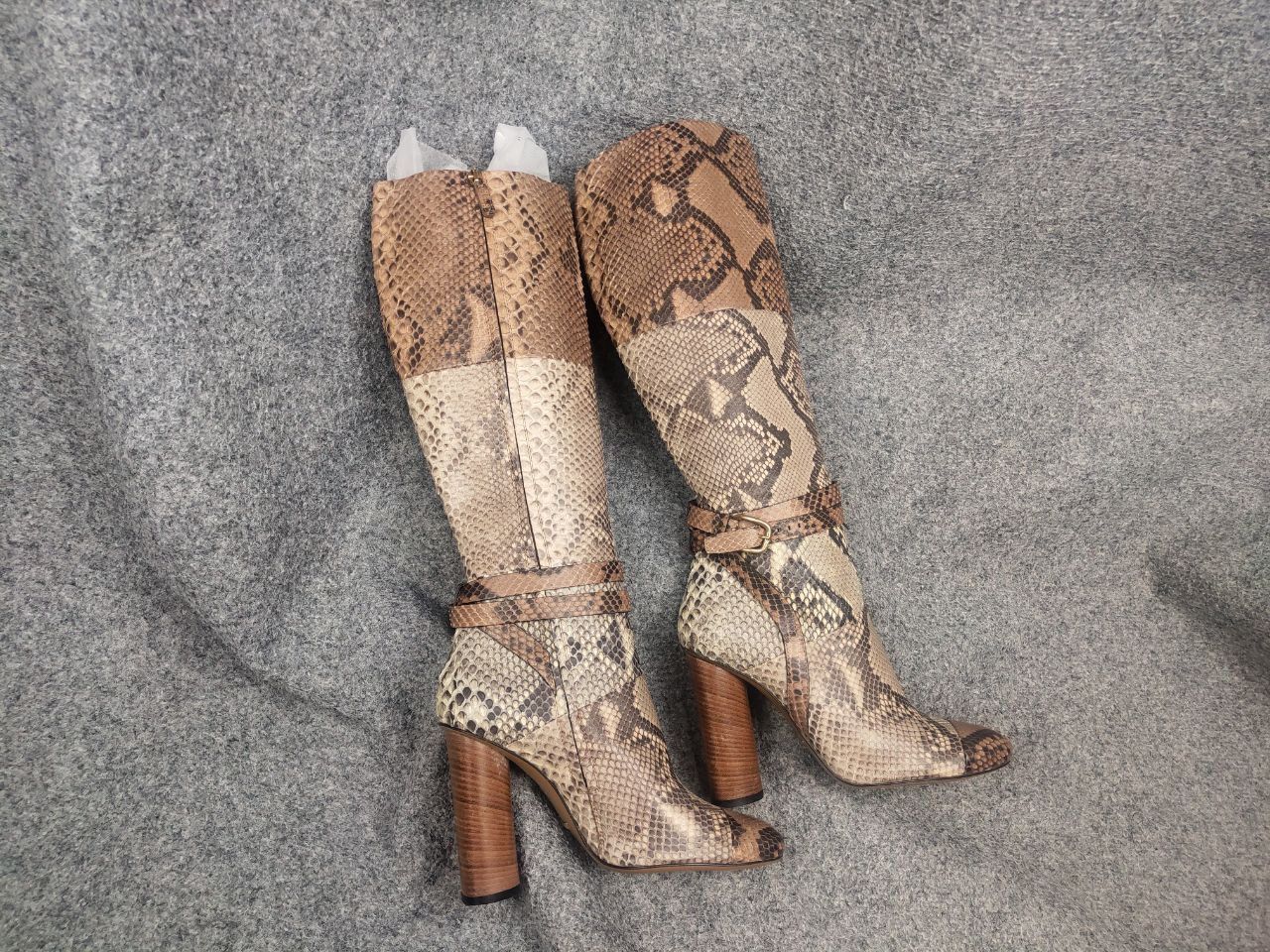 Gucci Gucci Authentic Python Snake Horsebit Knee Zip High Boots Size US 9.5 / IT 39.5 - 11 Thumbnail