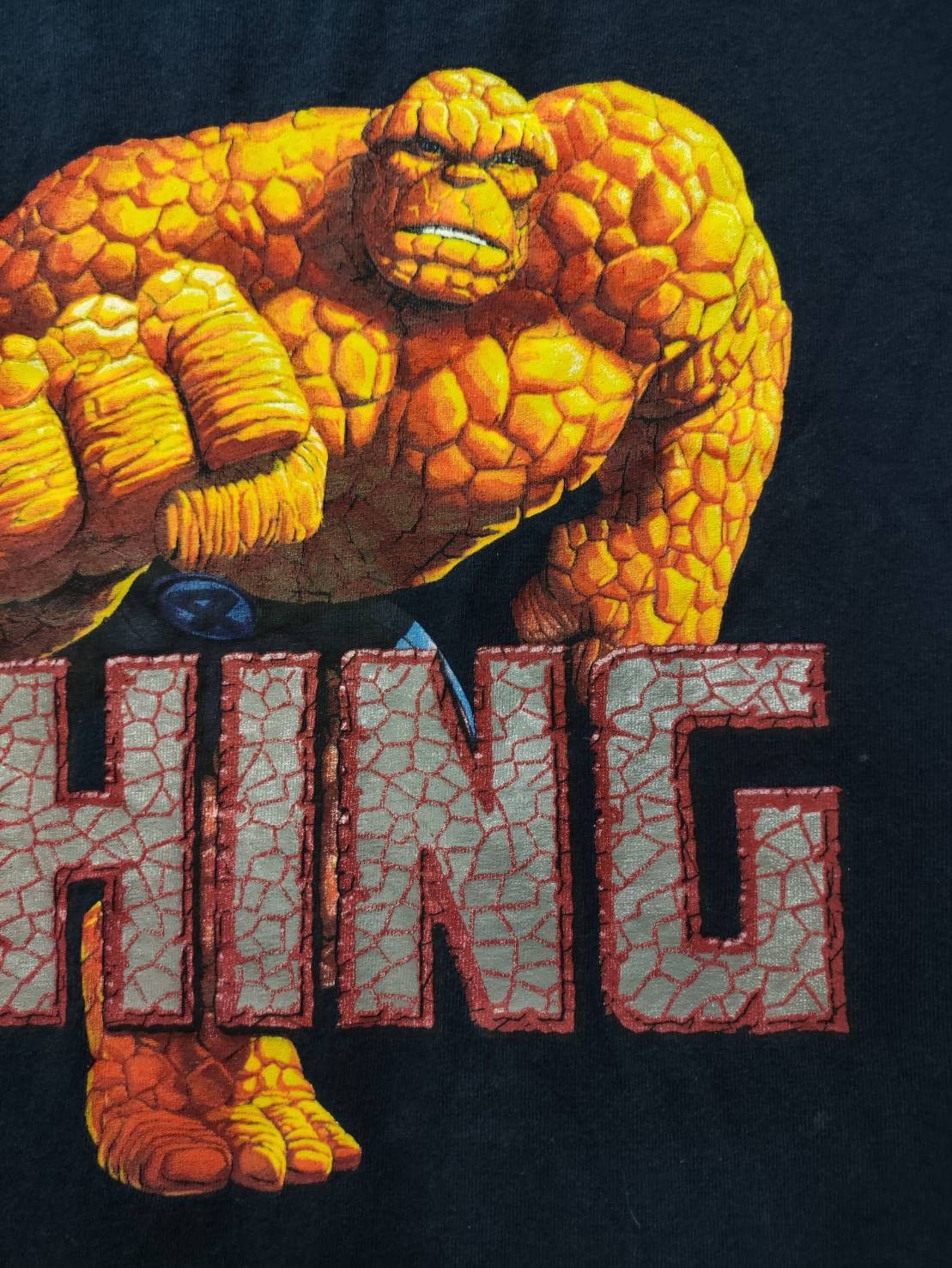 Cartoon Network Vtg 00's Marvel Fantastic 4 " The Thing " Character Promo Size US XL / EU 56 / 4 - 4 Thumbnail