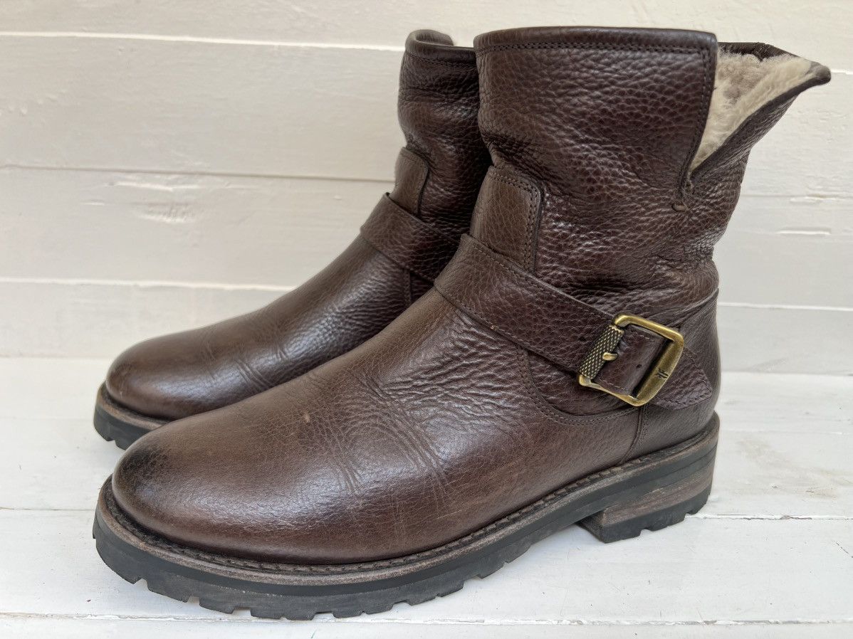 Frye Frye Natalie Shearling lined Brown leather Boots Size US 7.5 / IT 37.5 - 3 Thumbnail
