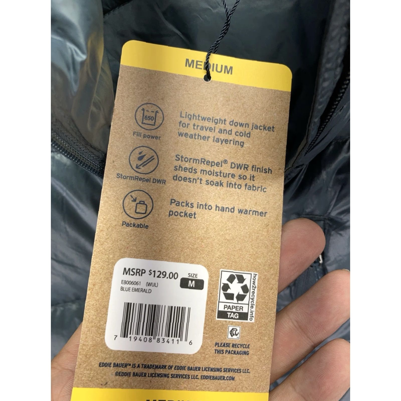 Eddie Bauer **Eddie Bauer Women's Green Down Puffer Jacket Medium Packable** User: **Eddie Bauer Women's Medium Green Down Puffer Jacket Packable** Size M / US 6-8 / IT 42-44 - 6 Thumbnail
