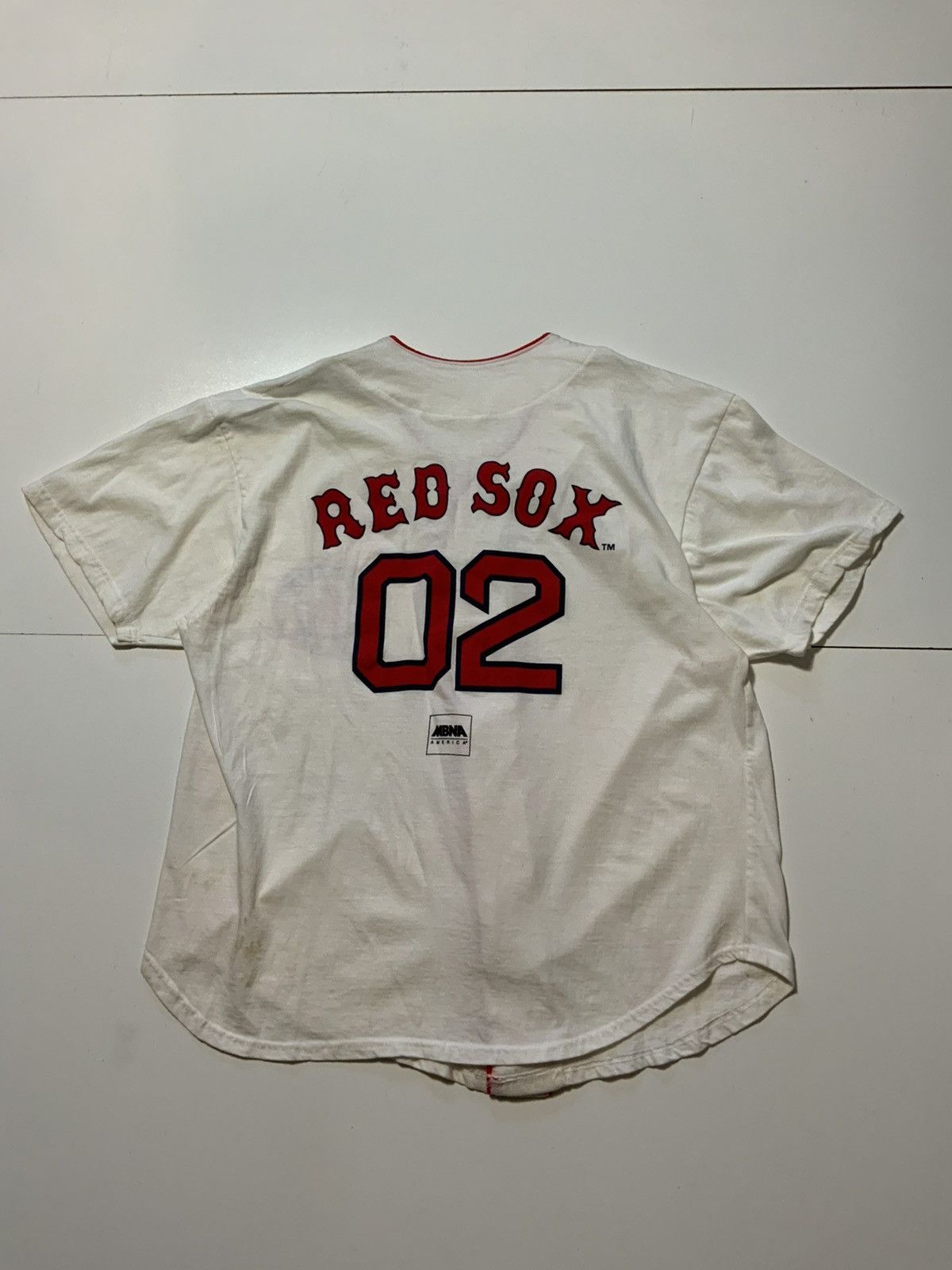 MLB Vintage Boston Red Sox MBNA America MLB Baseball 02 Jersey Size US L / EU 52-54 / 3 - 3 Thumbnail
