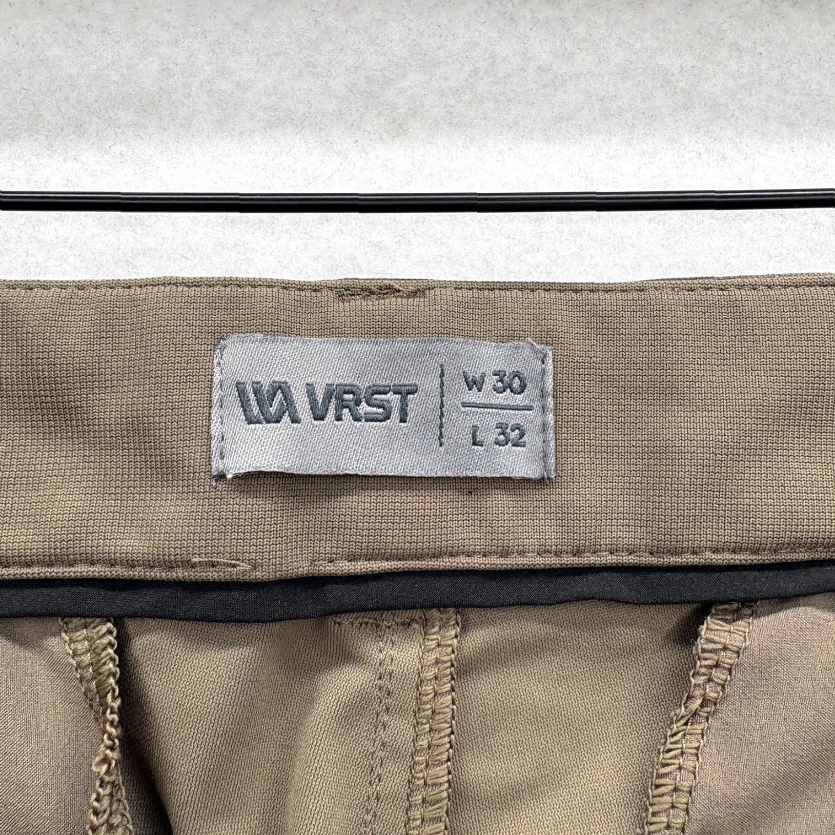 Vintage VRST Limitless Pants Mens 30x30 Chino Straight Leg Brown Beige Stretch Fabric Pockets Zip Fly Regular Inseam 30 Mens Clothing Size US 30 / EU 46 - 4 Thumbnail