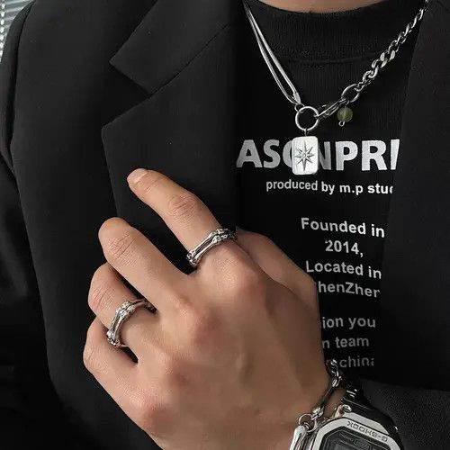 Jewelry × Vintage Retro punk rings Size ONE SIZE - 2 Thumbnail