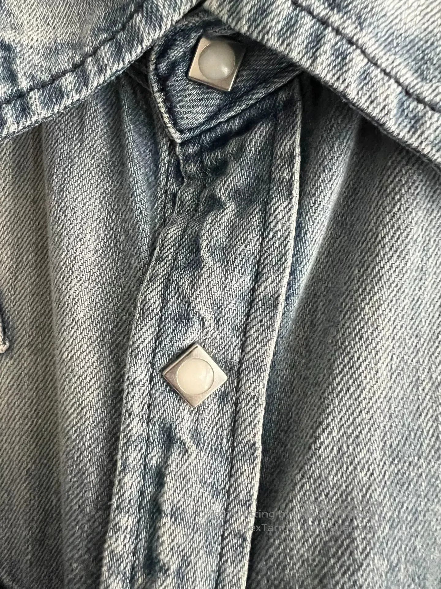 BRU NA BOINNE BRU NA BOINNE Washed Vintage Western Denim Shirt. Size US L / EU 52-54 / 3 - 7 Thumbnail