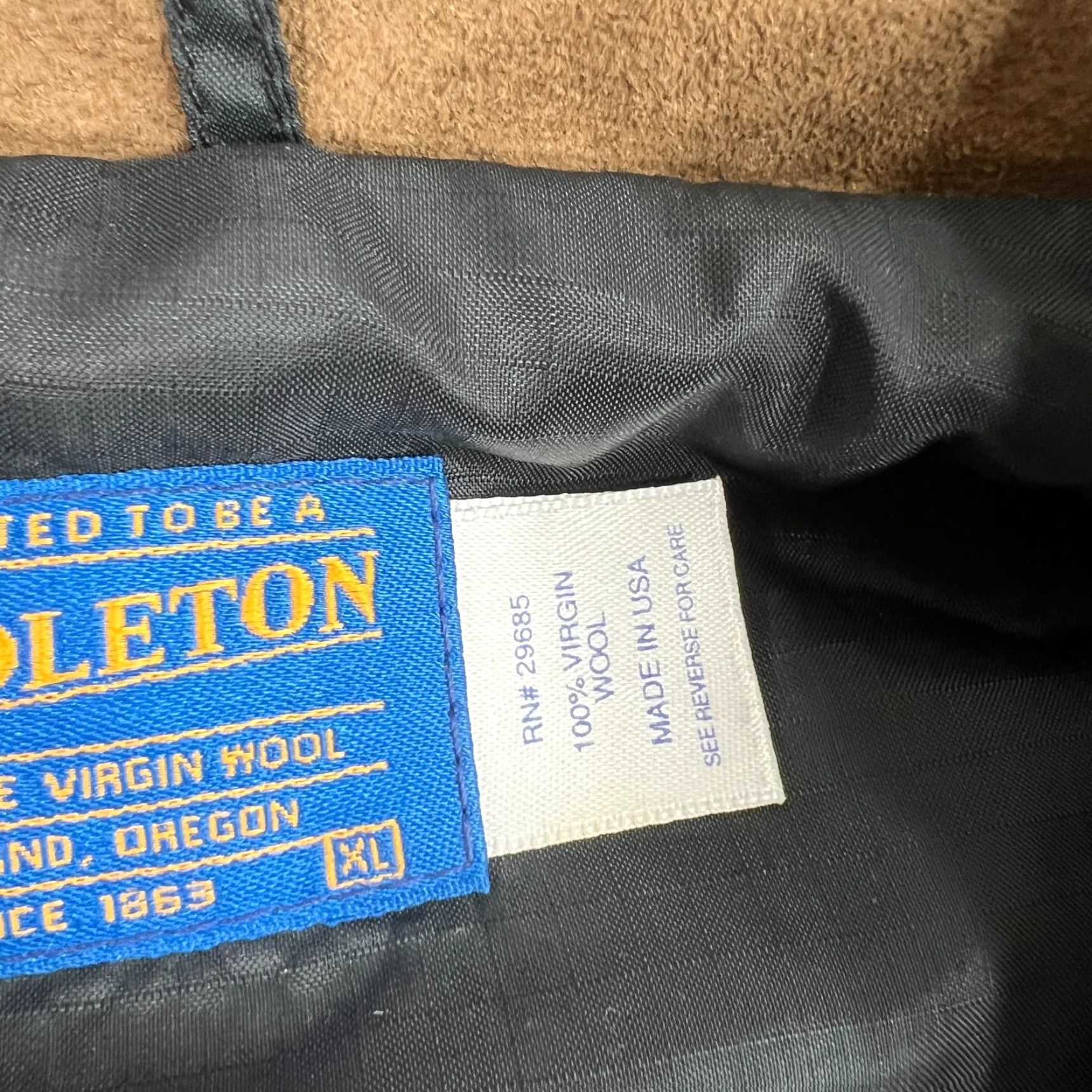Pendleton VINTAGE Pendleton Coat Western Barn Plaid Virgin Wool Heavy USA XL Mens Overcoat Size US XL / EU 56 / 4 - 4 Thumbnail