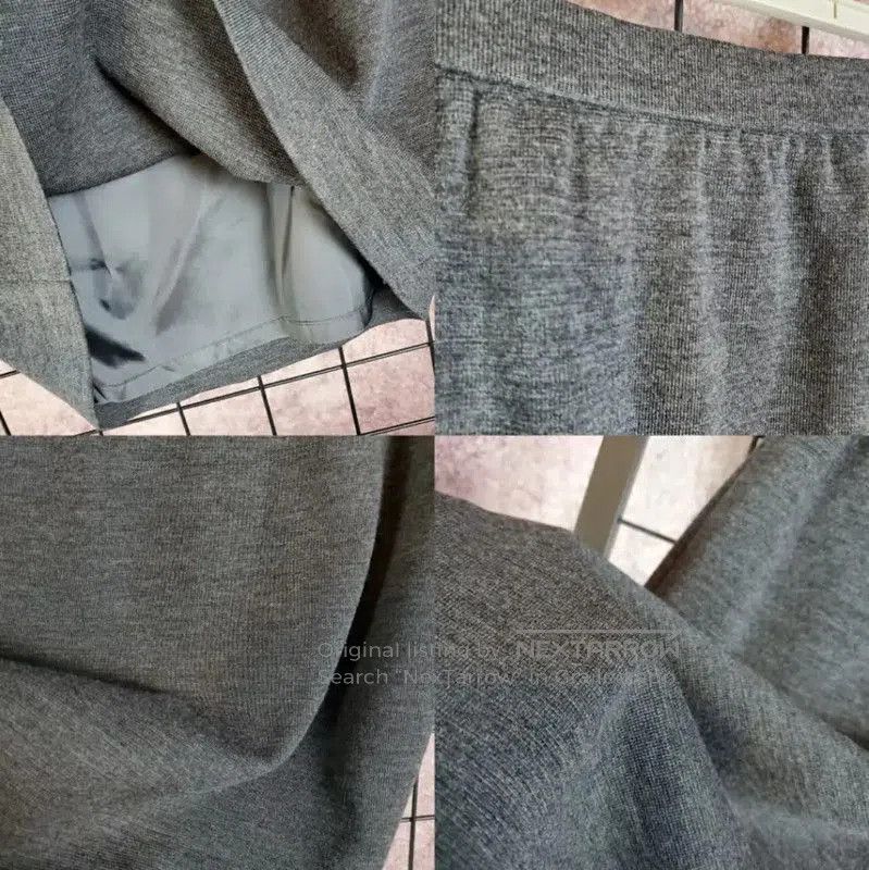 Givenchy Givenchy Gray Wool Midi Skirt for Women . Size 23" - 9 Thumbnail