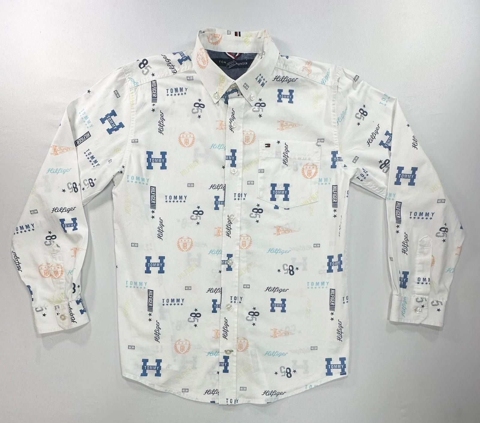Tommy Hilfiger Tommy Hilfiger Multicolor Logo Oxford Button Up Boys L Size US L / EU 52-54 / 3 - 1 Thumbnail