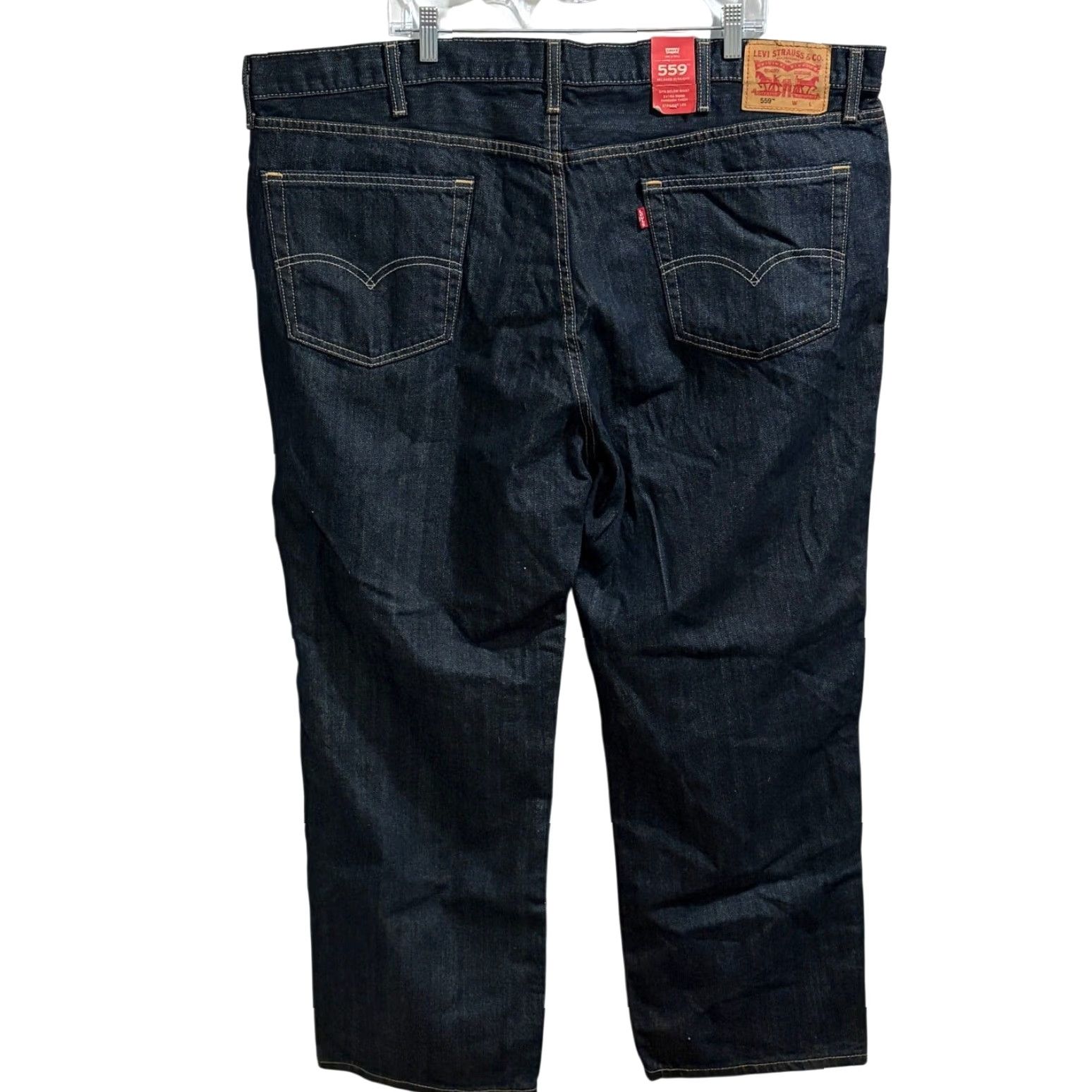Levi's Levi's 559 Jeans Men 46x30 Big & Tall Blue Relaxed Straight Denim Dark Wash NWT Jeans Men Ready-to-Wear 5-Pocket Style Vintage Modern 100% Cotton Size US 30 / EU 46 - 2 Thumbnail