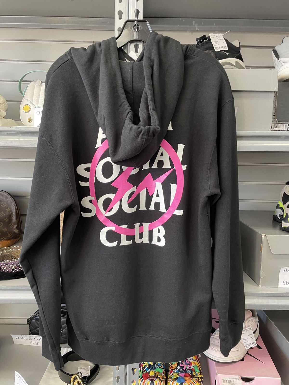 Fragment Design ANTI SOCIAL CLUB FRAGMENT HOODIE ASSC BLACK PINK