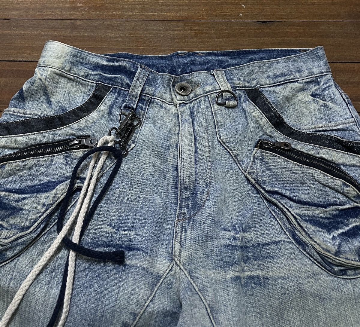 If Six Was Nine Very Rare Vintage Japanese Brand PPFM Curve Jeans 1990s Size US 31 - 3 Thumbnail