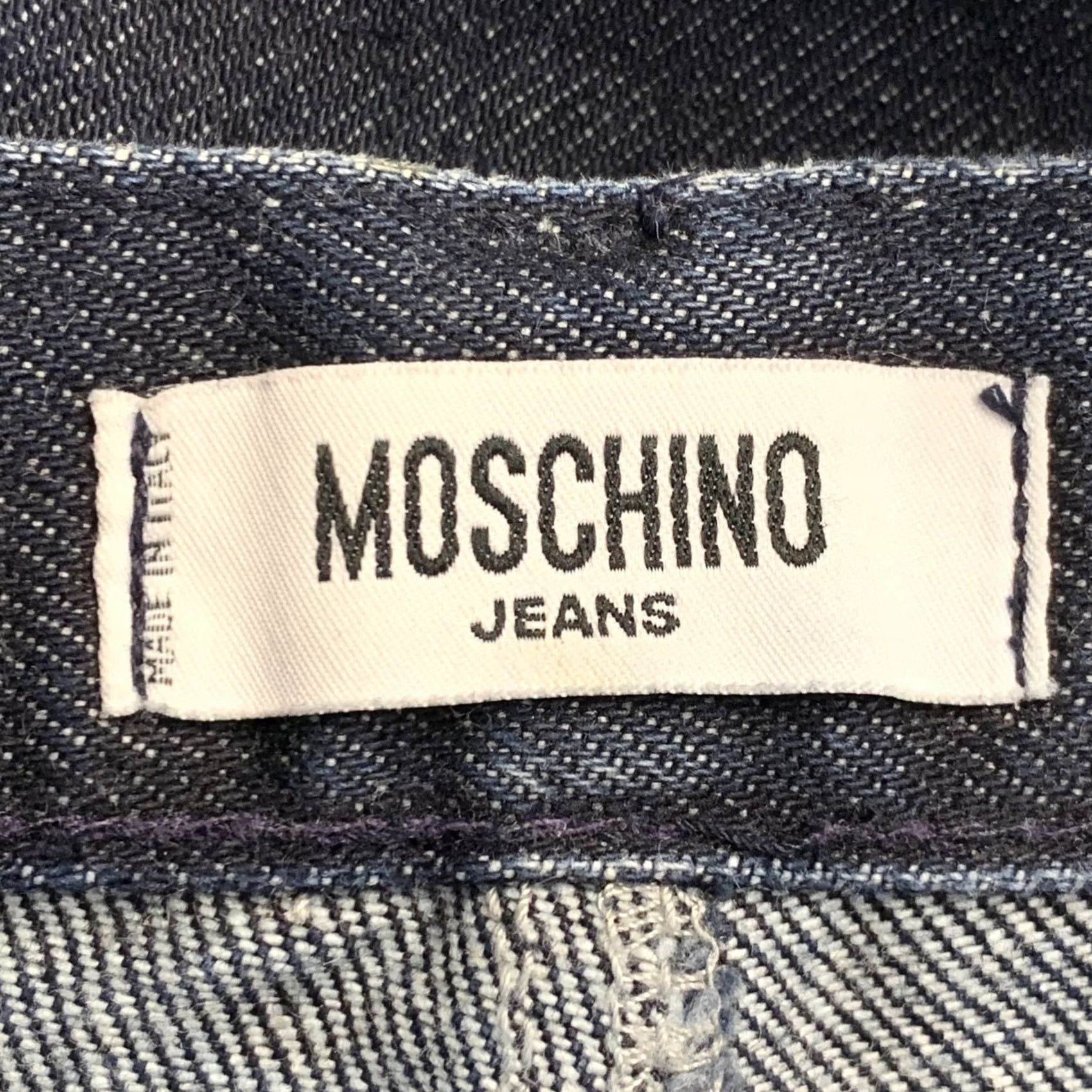 Moschino MOSCHINO Jeans Indigo Purple Floral Straight 6 Womens Col or Indigo Purple Floral Denim Twill Cotton Jeans Size 28" / US 6 / IT 42 - 4 Thumbnail
