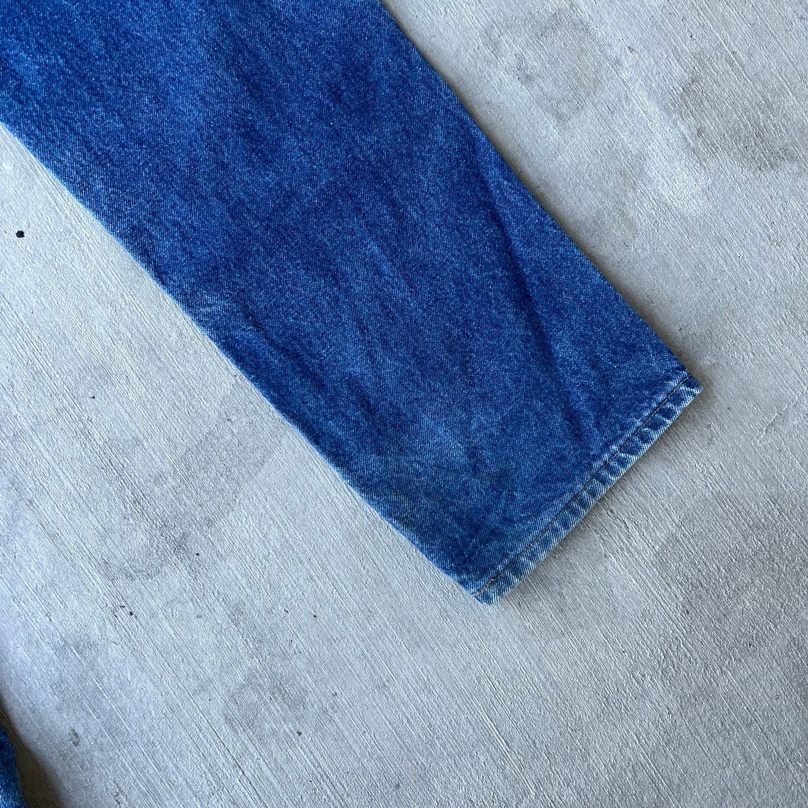 Carhartt × Vintage Vintage Carhartt blue denim jeans double knee work pants Size US 32 / EU 48 - 11 Thumbnail