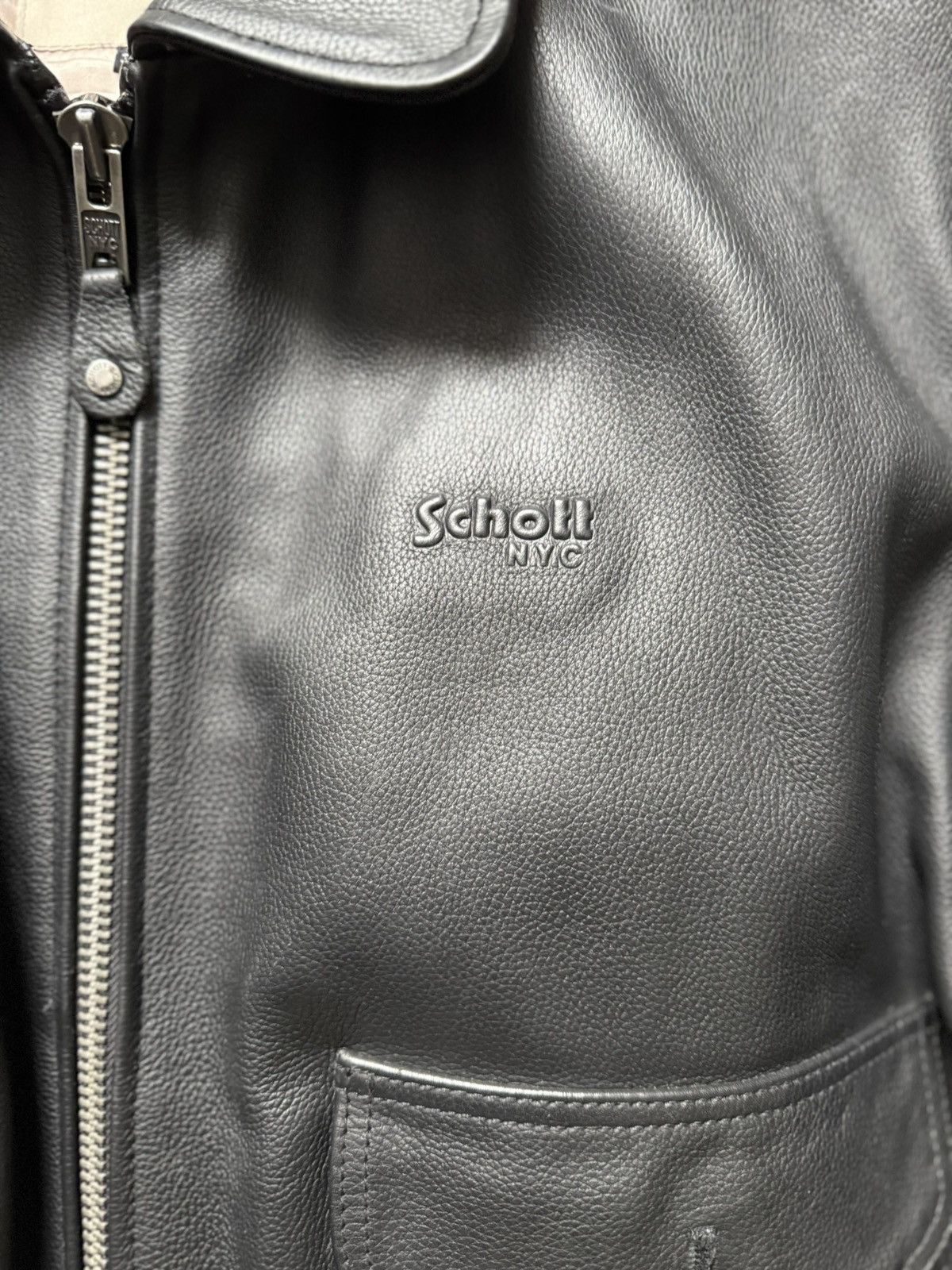 Schott Walk In Paris x Schott NYC – Onyx Flight Jacket Size US XXL / EU 58 / 5 - 2 Thumbnail