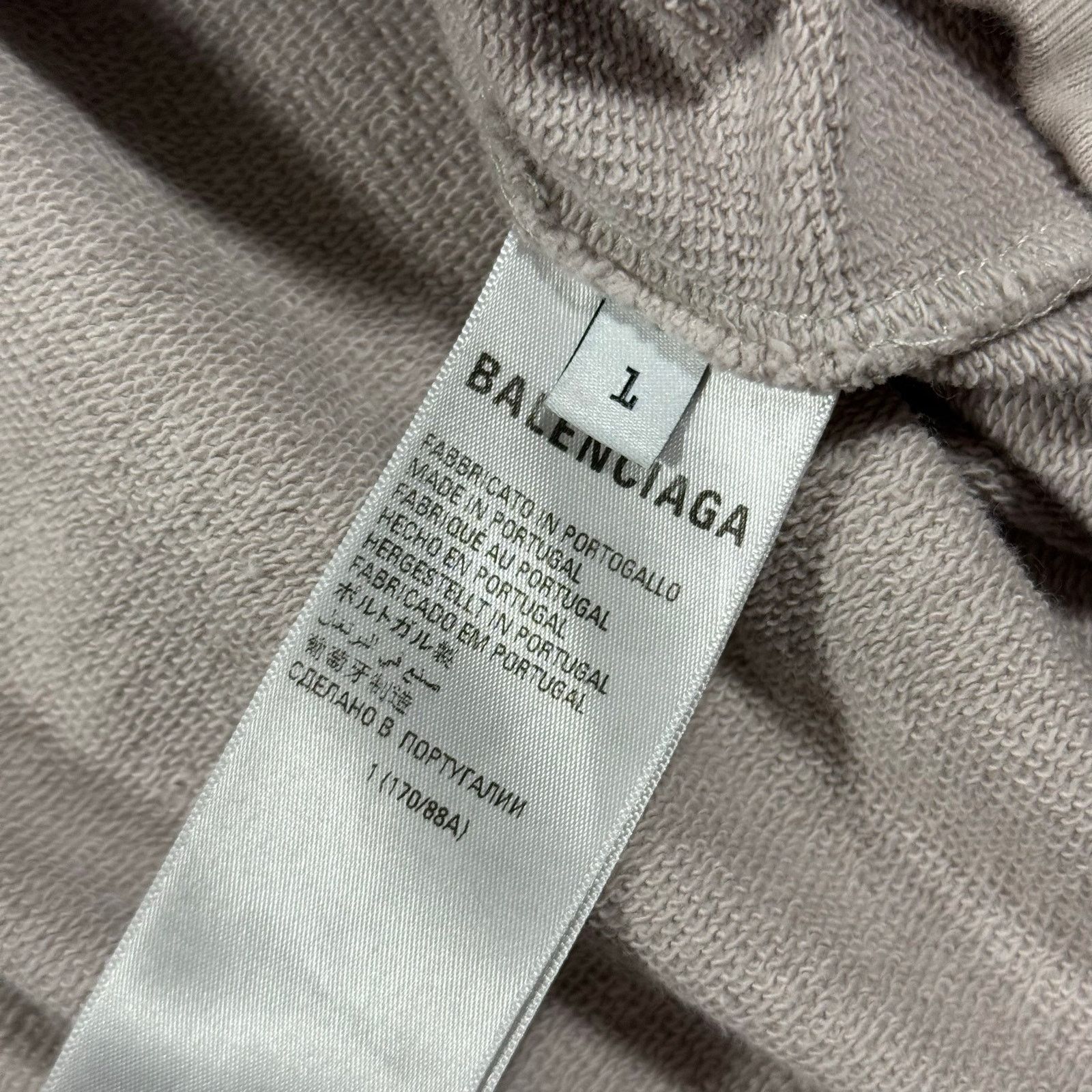 Balenciaga Authentic Balenciaga XXXL Hoodie Beige L Size US L / EU 52-54 / 3 - 5 Thumbnail