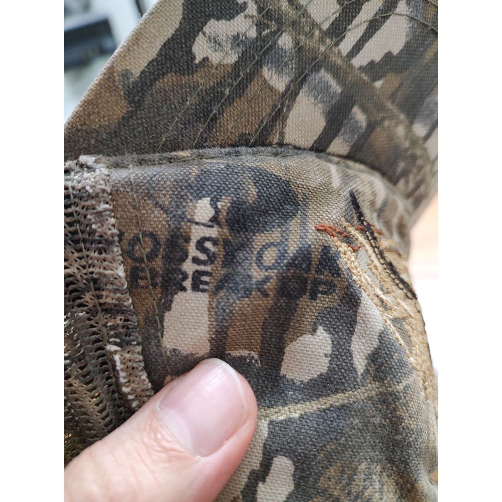 Vintage VINTAGE AGP Farming Hat Cap Stapback Pheasant Farm Camouflage Mossy Oak Breakup Trucker Hat Unisex Adults One Size Camouflage USA Hunting Canvas Size ONE SIZE - 8 Thumbnail