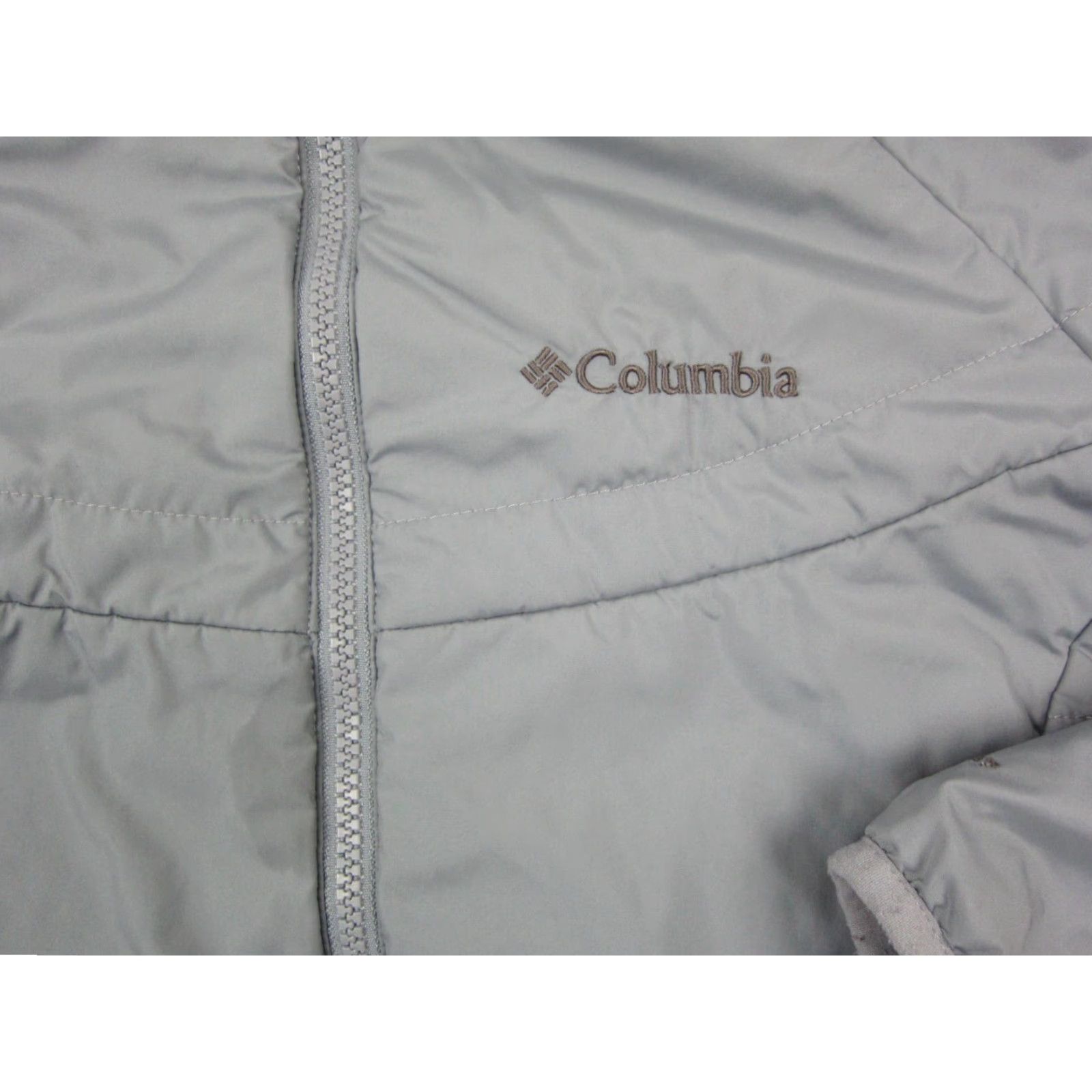 Vintage Columbia Womens Jacket Medium Gray Hooded Omni Heat Full Zip Size M / US 6-8 / IT 42-44 - 3 Thumbnail