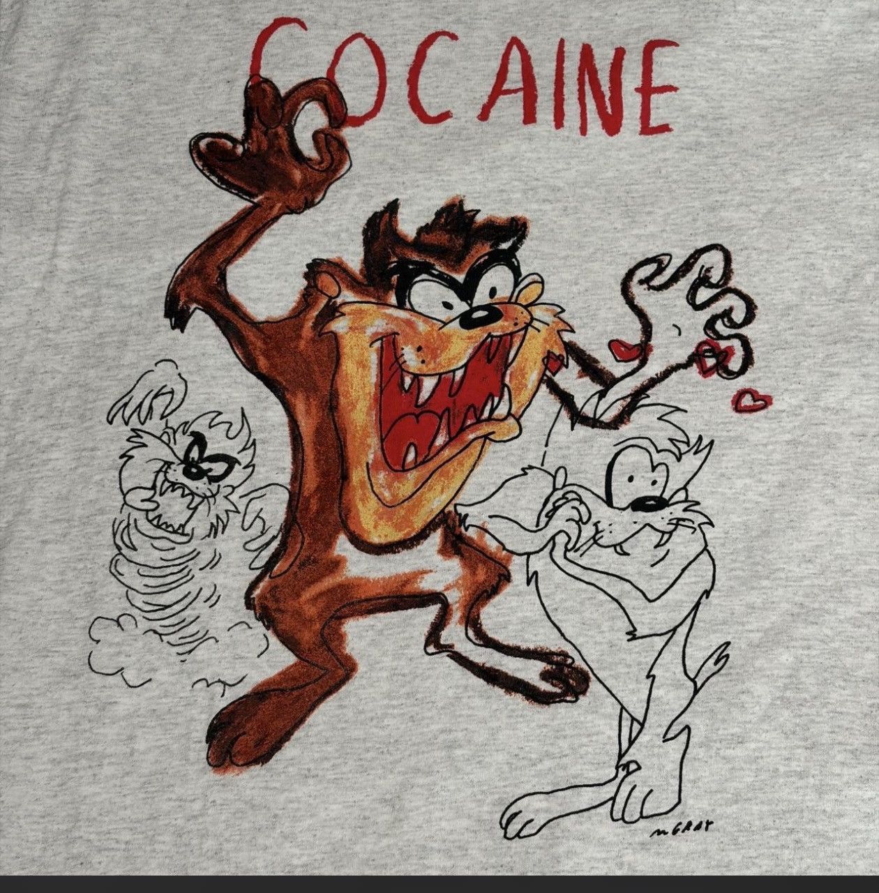 Other Taz Tasmanian Devil Graphic Gray Cotton T-Shirt Men’s Size M Size US M / EU 48-50 / 2 - 5 Thumbnail