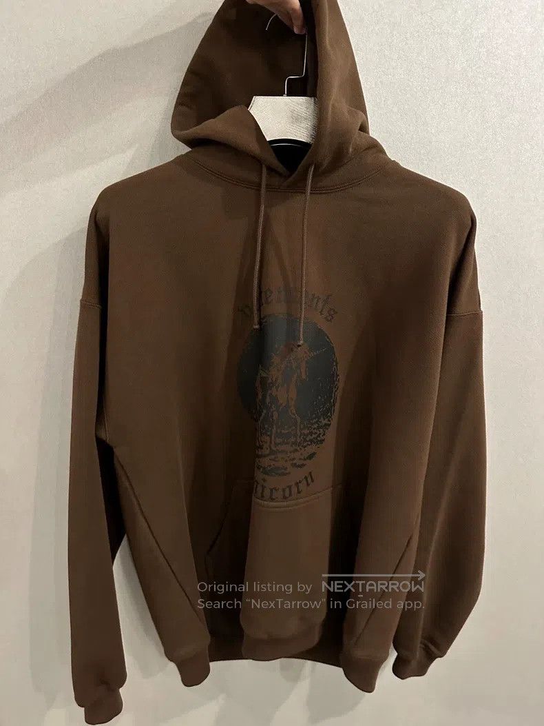 Vetements Unicorn Brown Hoodie