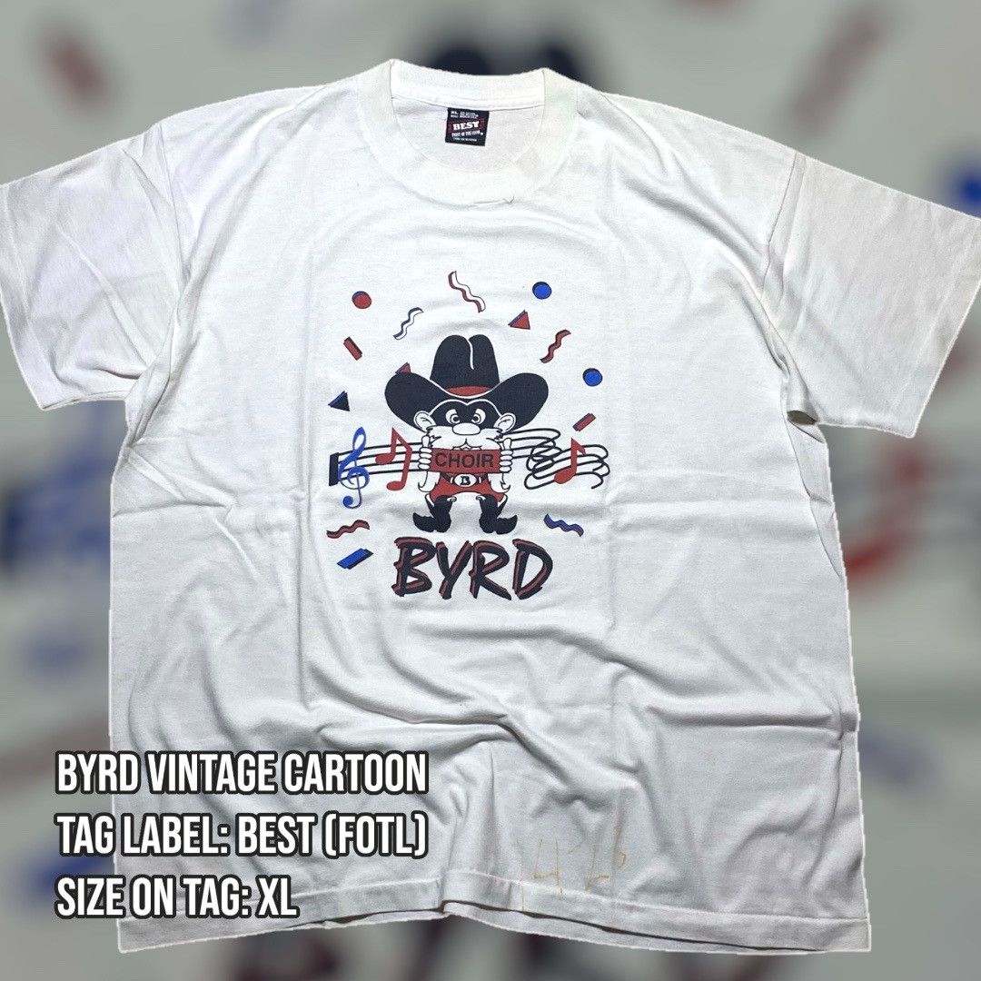 Vintage Vintage Cartoon "Byrd" Tee Size US XL / EU 56 / 4 - 1 Thumbnail