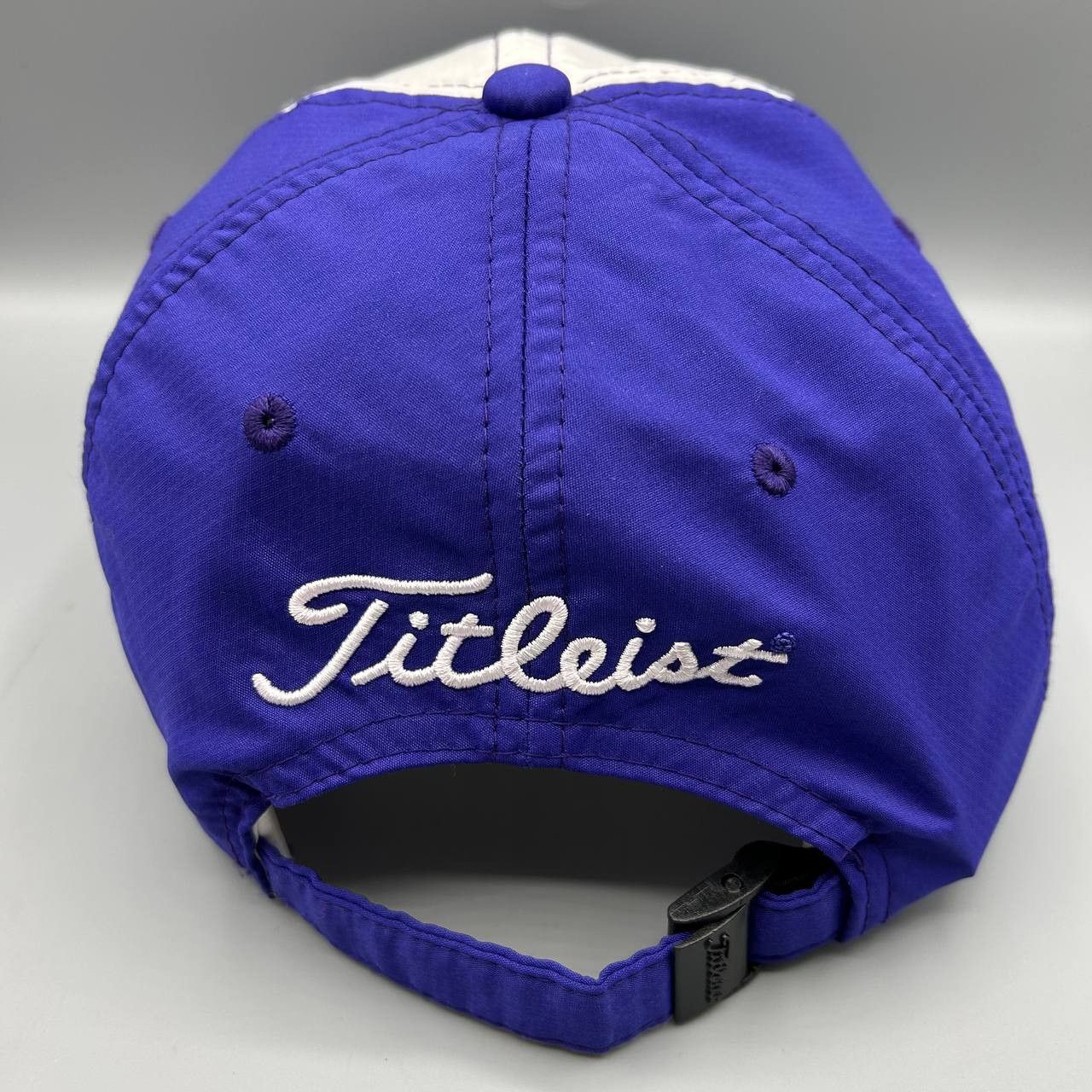 Titleist Titleist Golf Hat Men White Blue Embroidered Strap Back Cap Size ONE SIZE - 8 Thumbnail