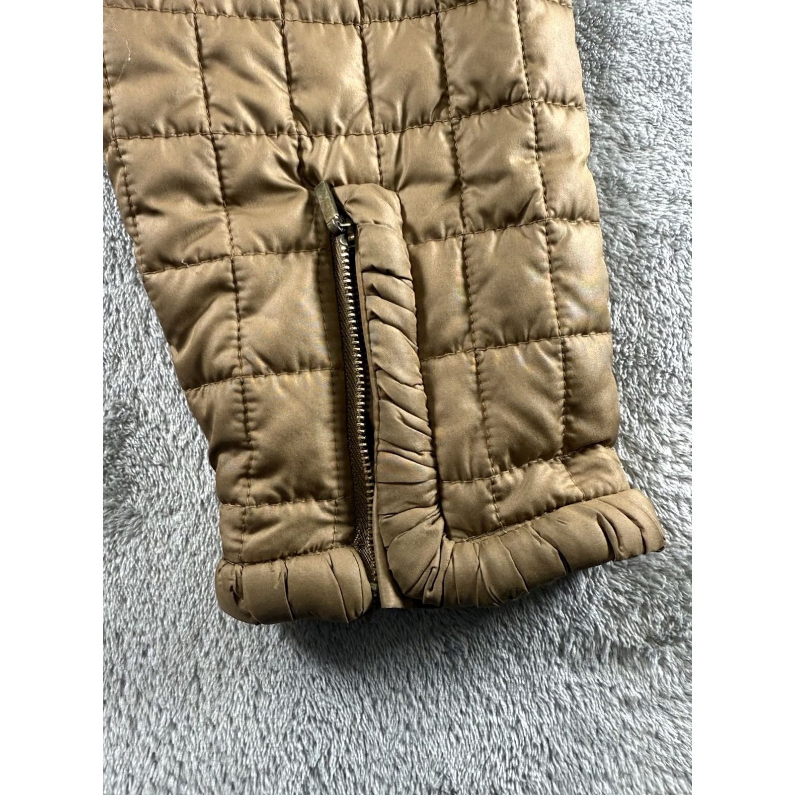 Vintage Chico'S Jacket Womens 1 Brown Zenergy Caramel Coat PLUS Quiet Luxury Minimal Workwear Size XS / US 0-2 / IT 36-38 - 5 Thumbnail