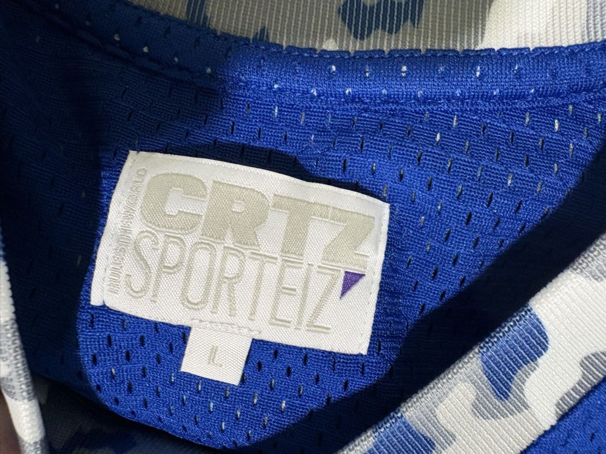 Corteiz Stencil Camo bbal jersey [royal blue] Size US L / EU 52-54 / 3 - 2 Thumbnail