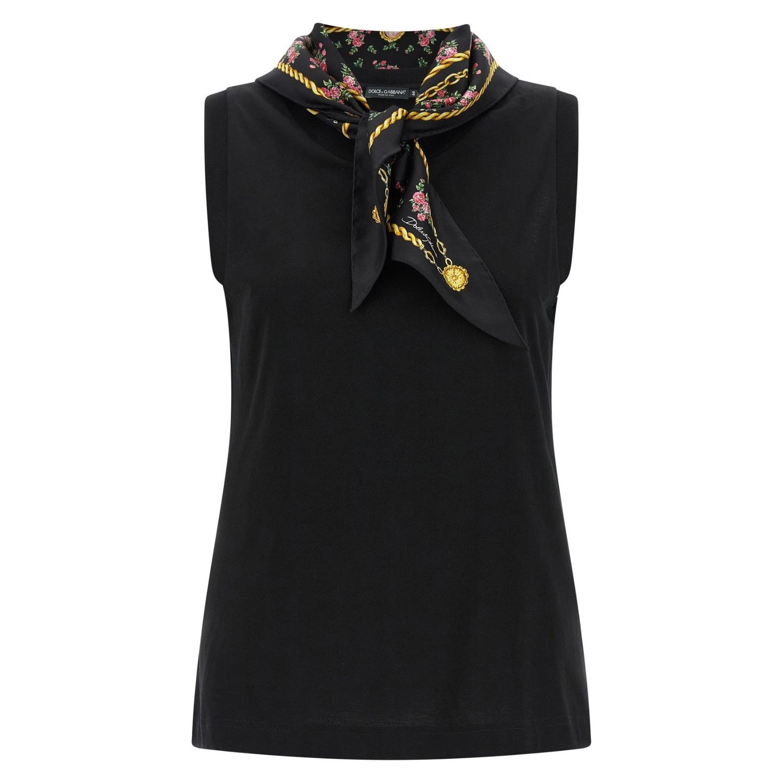 DOLCE&GABBANA Scarf Black Tshirt New & Authentic (Women's si