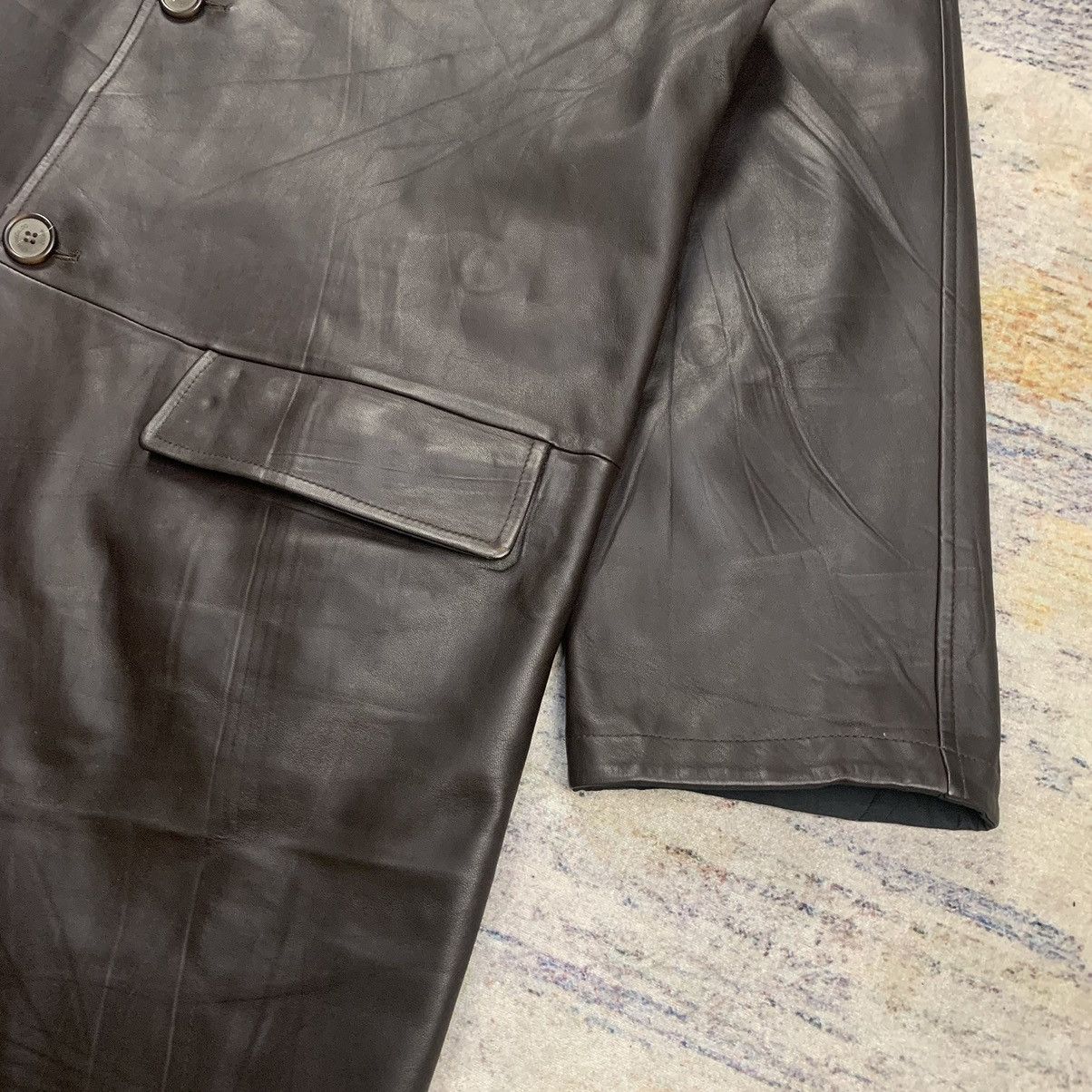 Ermenegildo Zegna Ermenegildo Zegna reversible nylon leather coat jacket Size US M / EU 48-50 / 2 - 5 Thumbnail