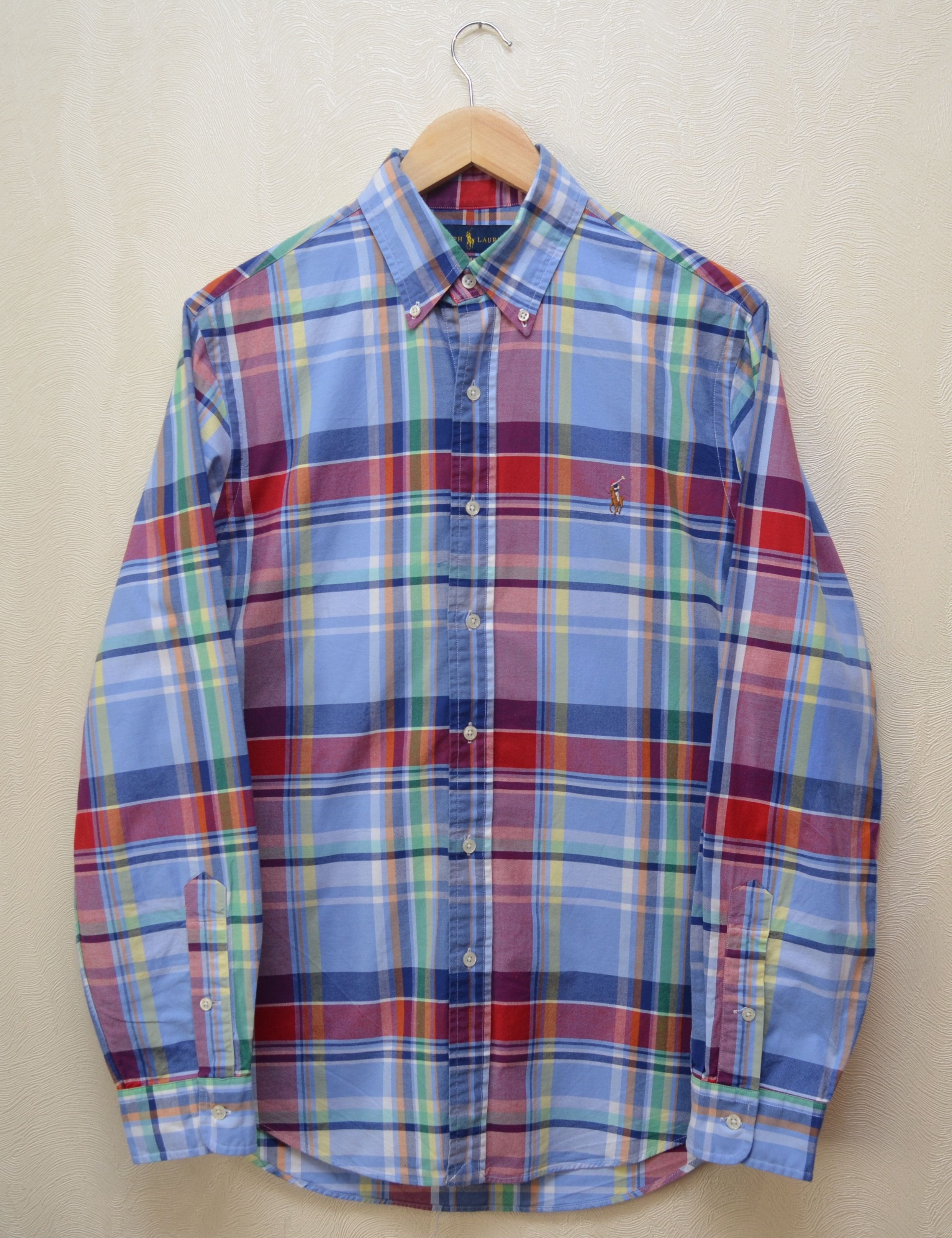 Designer × Polo Ralph Lauren Polo Ralph Lauren Slim Fit Multicolor Check Oxford Shirt Size US M / EU 48-50 / 2 - 1 Thumbnail