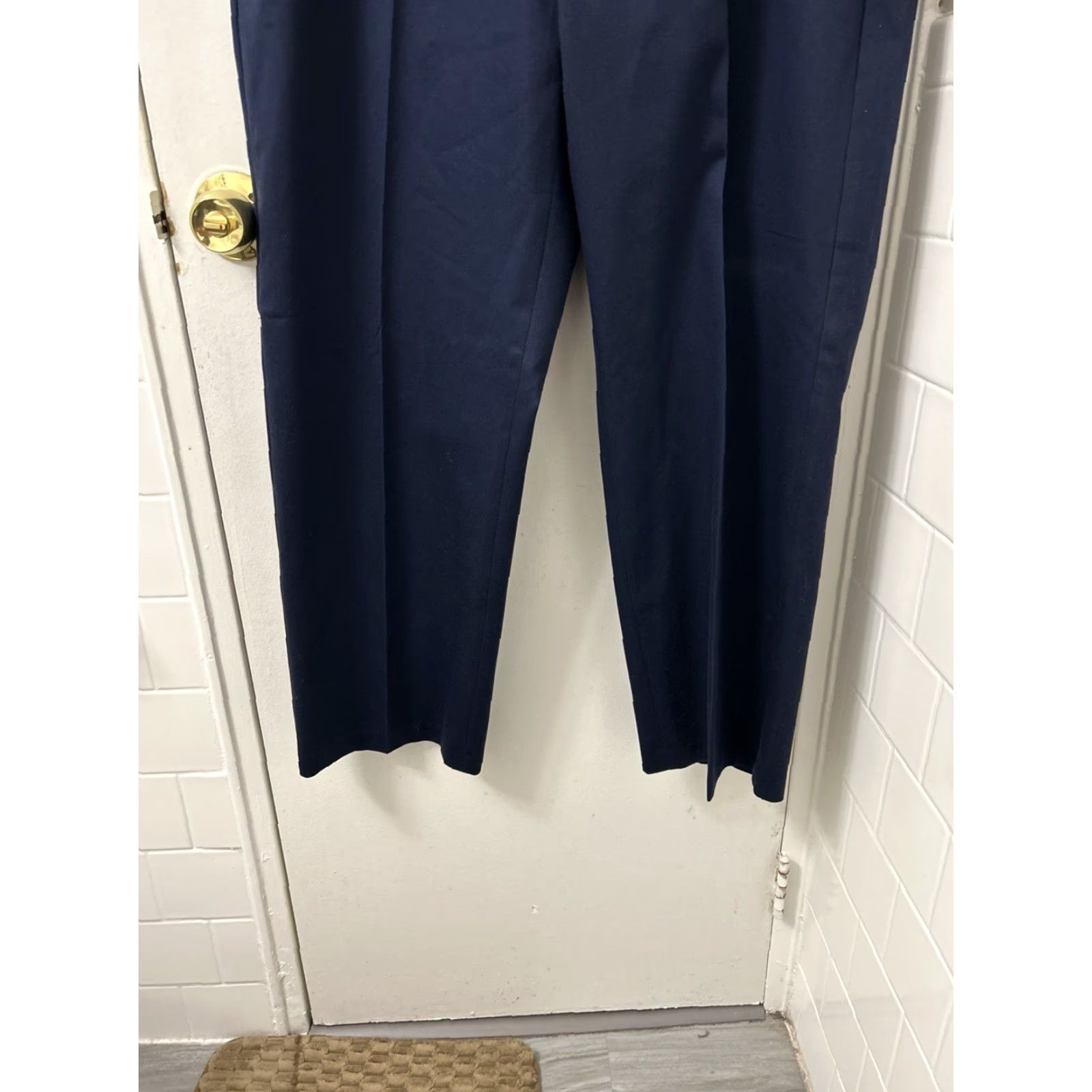 Croft & Barrow Crofts & Barrow Premium Pants Mens 38x30 Navy Blue Classic Fit YKK No Iron Dress Pants Size US 38 / EU 54 - 7 Thumbnail