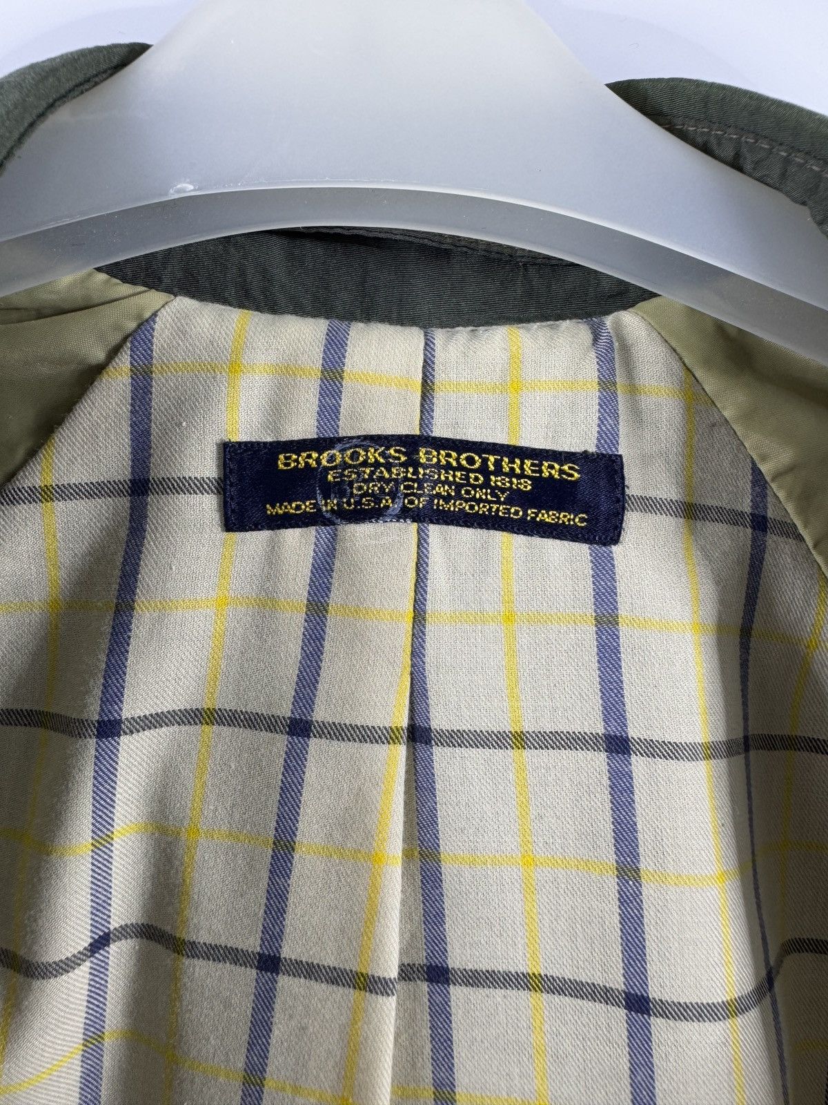 Brooks Brothers 🔥 90's Brooks Brothers Thom Browne Nylon trench Coat Size US L / EU 52-54 / 3 - 6 Thumbnail