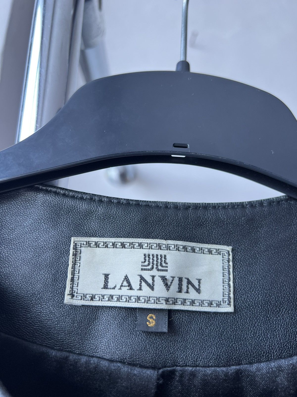 Lanvin AW 1990 RARE LANVIN ARCHIVAL BIKER LEATHER BLACK JACKET SZ S Size S / US 4 / IT 40 - 7 Thumbnail