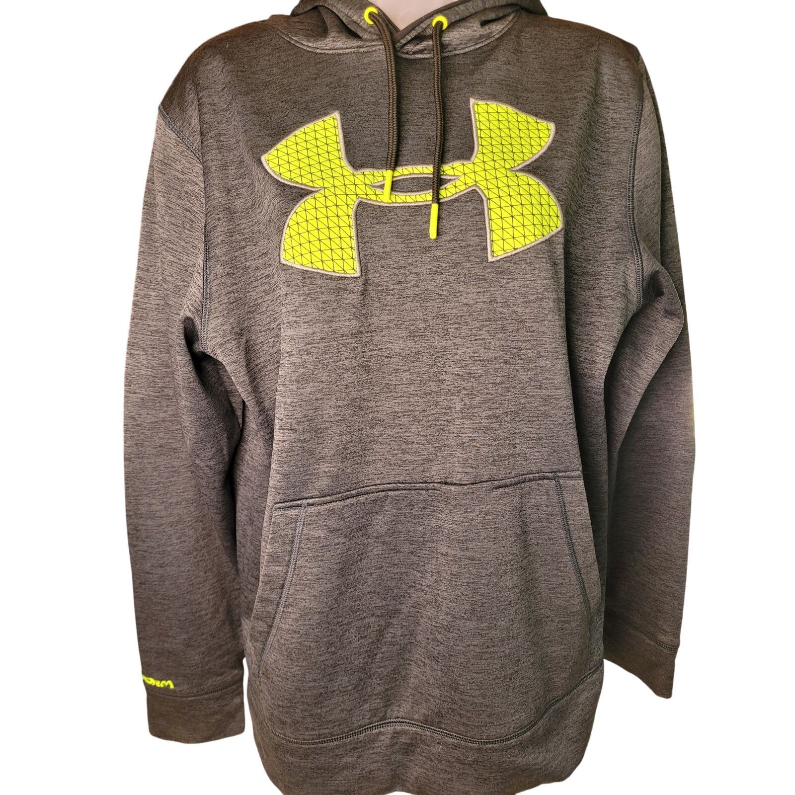 Under Armour Under Armour Mens Sweatshirt/Hoodie Gray/Yellow Sz M Size US M / EU 48-50 / 2 - 1 Thumbnail