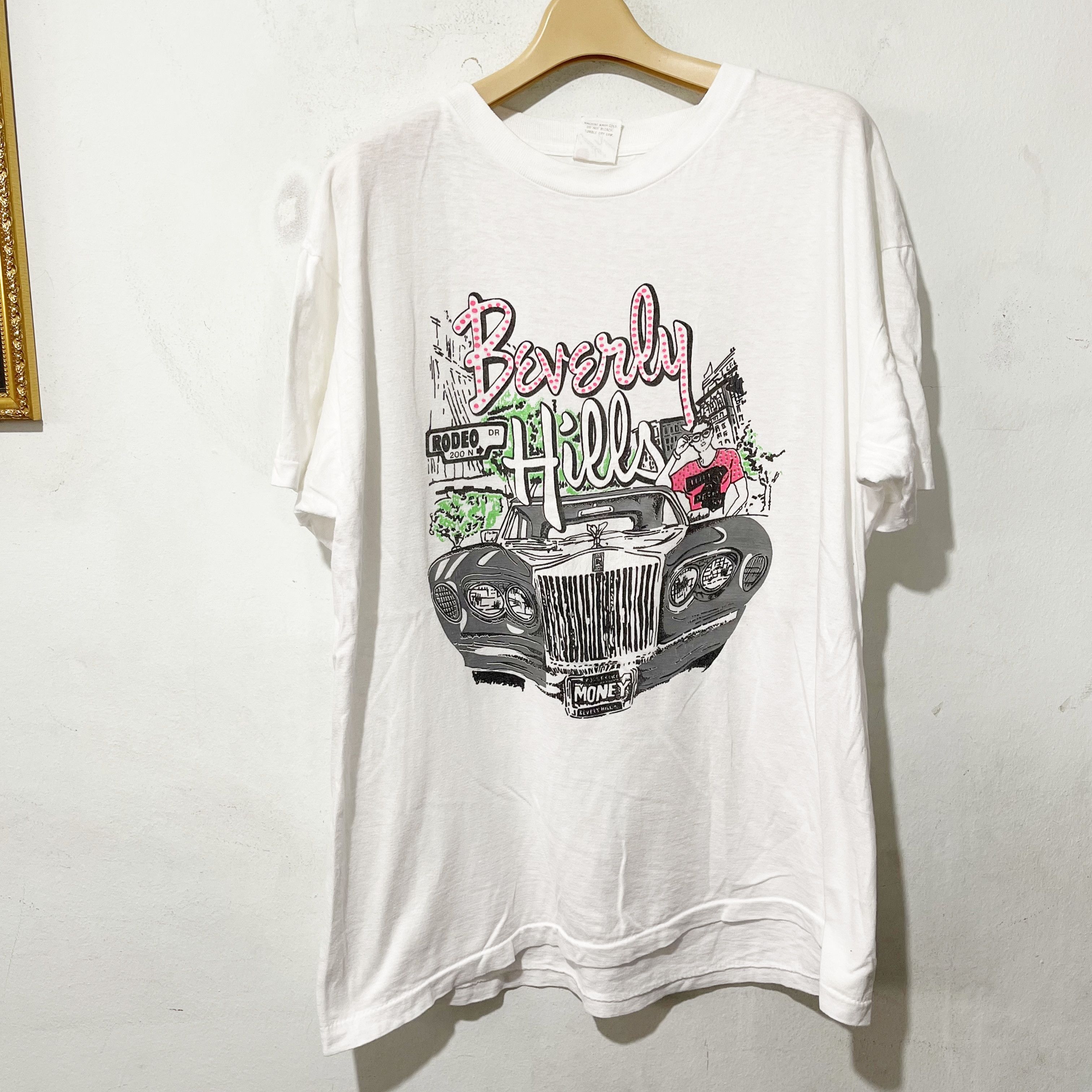 Vintage Vintage 80s Beverly Hills T-Shirt Size US L / EU 52-54 / 3 - 1 Thumbnail