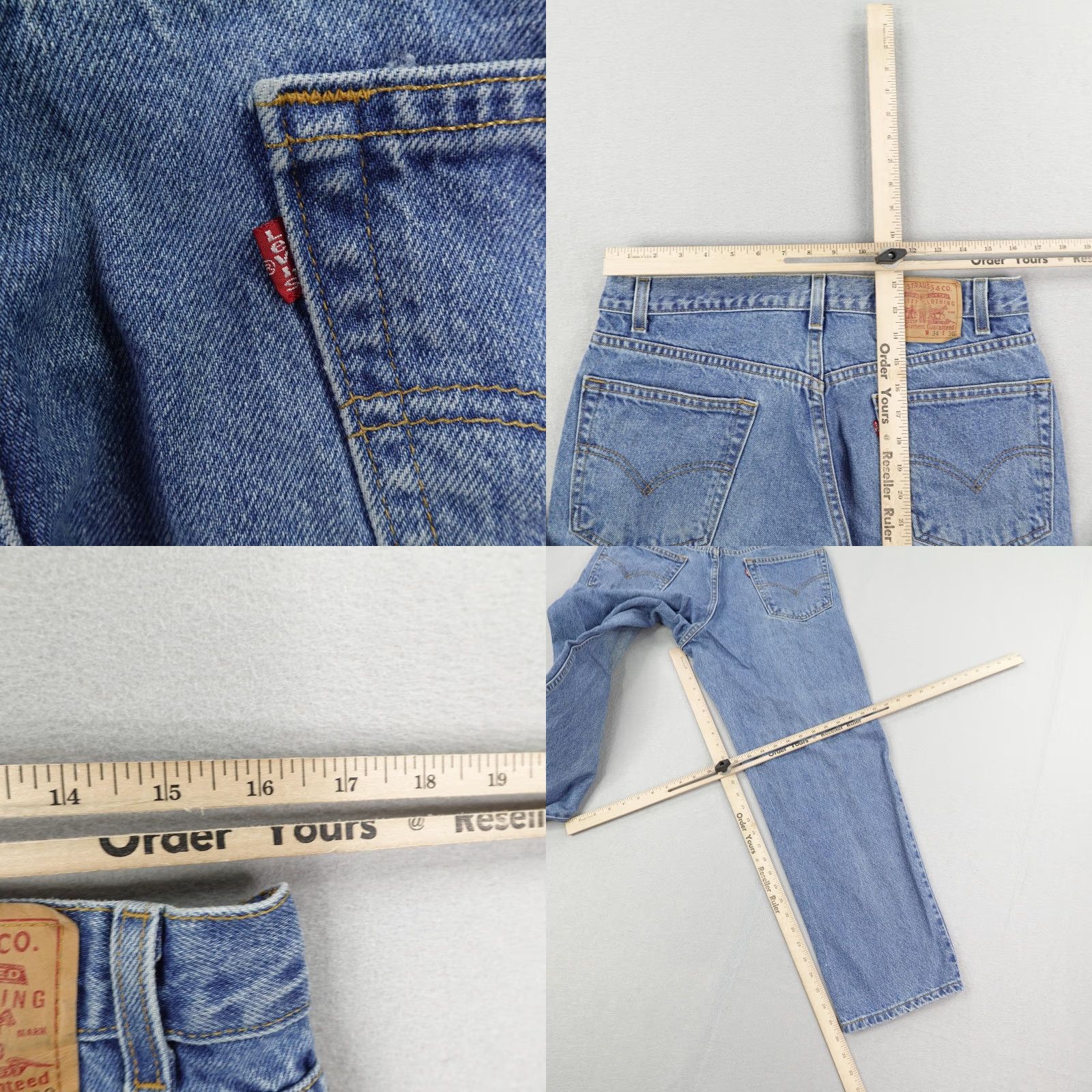 Levi's VINTAGE Levi's Jeans Mens 34x30 Blue Denim 560 Relaxed Straight Baggy Y2K Jeans Mens Size US 34 / EU 50 - 8 Thumbnail