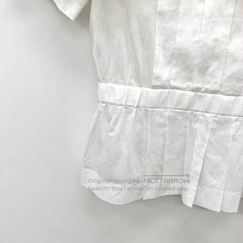 Chanel Chanel White lace waisted short-sleeved shirt Size XXS / US 00 / IT 34 - 4 Thumbnail