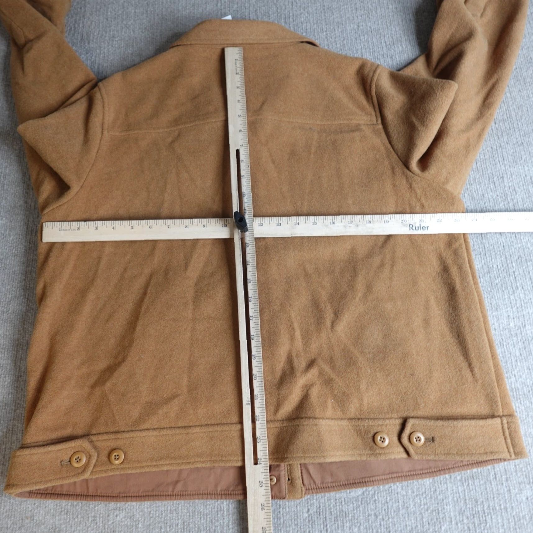 J.Crew J.Crew Womens Jacket Shacket Beige Wool Blend XL S Short Storm Pockets Casual Basic Jacket New Size S / US 4 / IT 40 - 6 Thumbnail