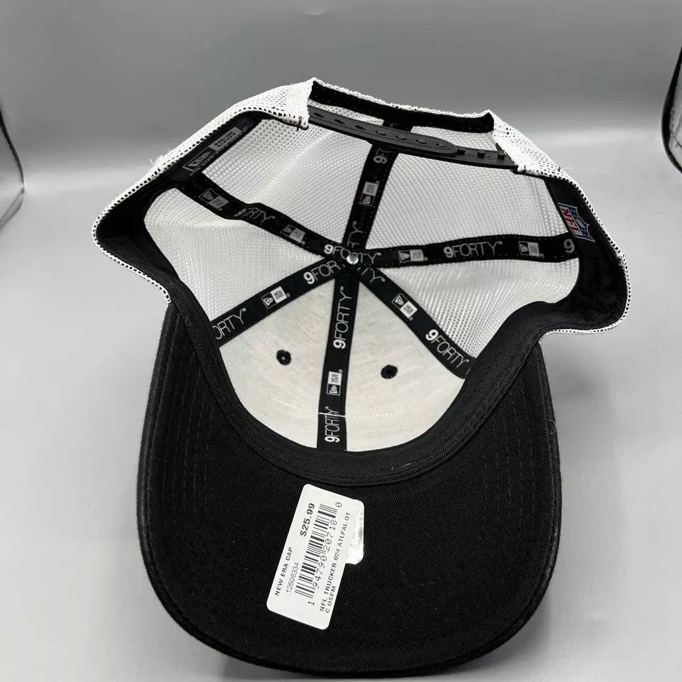 New Era Atlanta Falcons Trucker Hat Men Black NFL Snap Back Cap New Size ONE SIZE - 5 Thumbnail