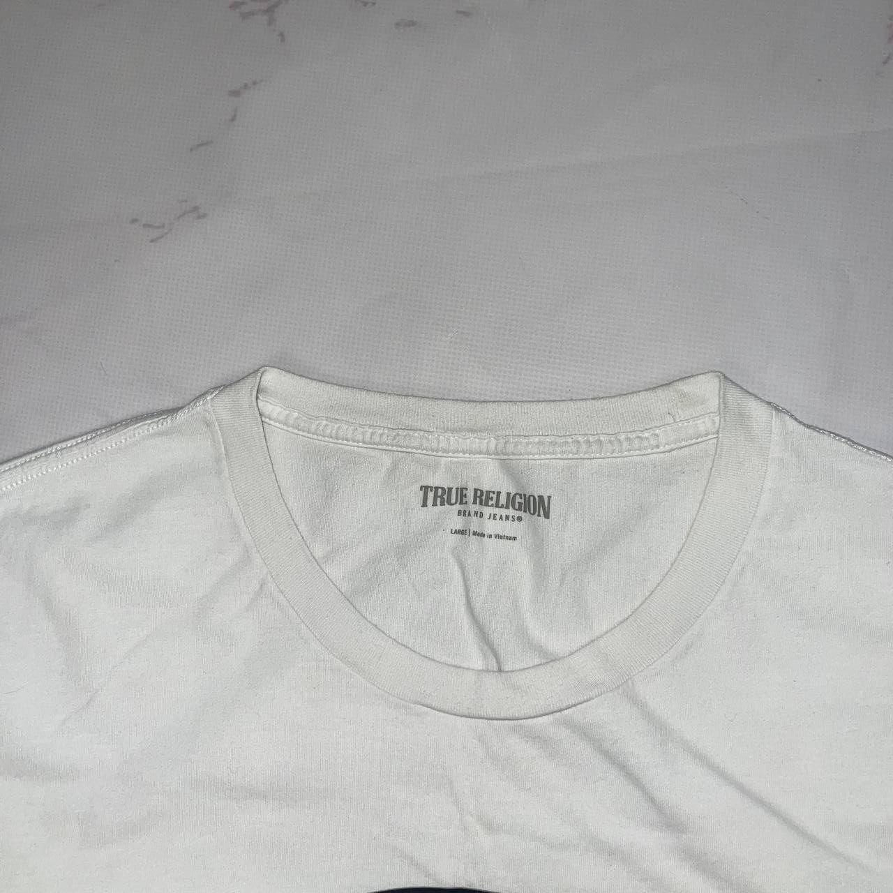 True Religion TRUE RELIGION SS STAMP BUDDHA Y2K TEES Sz L White Size US L / EU 52-54 / 3 - 6 Thumbnail