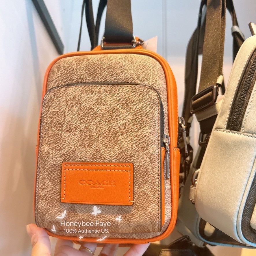 Coach Racer Sling Pack In Colorblock Signature Canvas CAJ38 Size ONE SIZE - 1 Thumbnail
