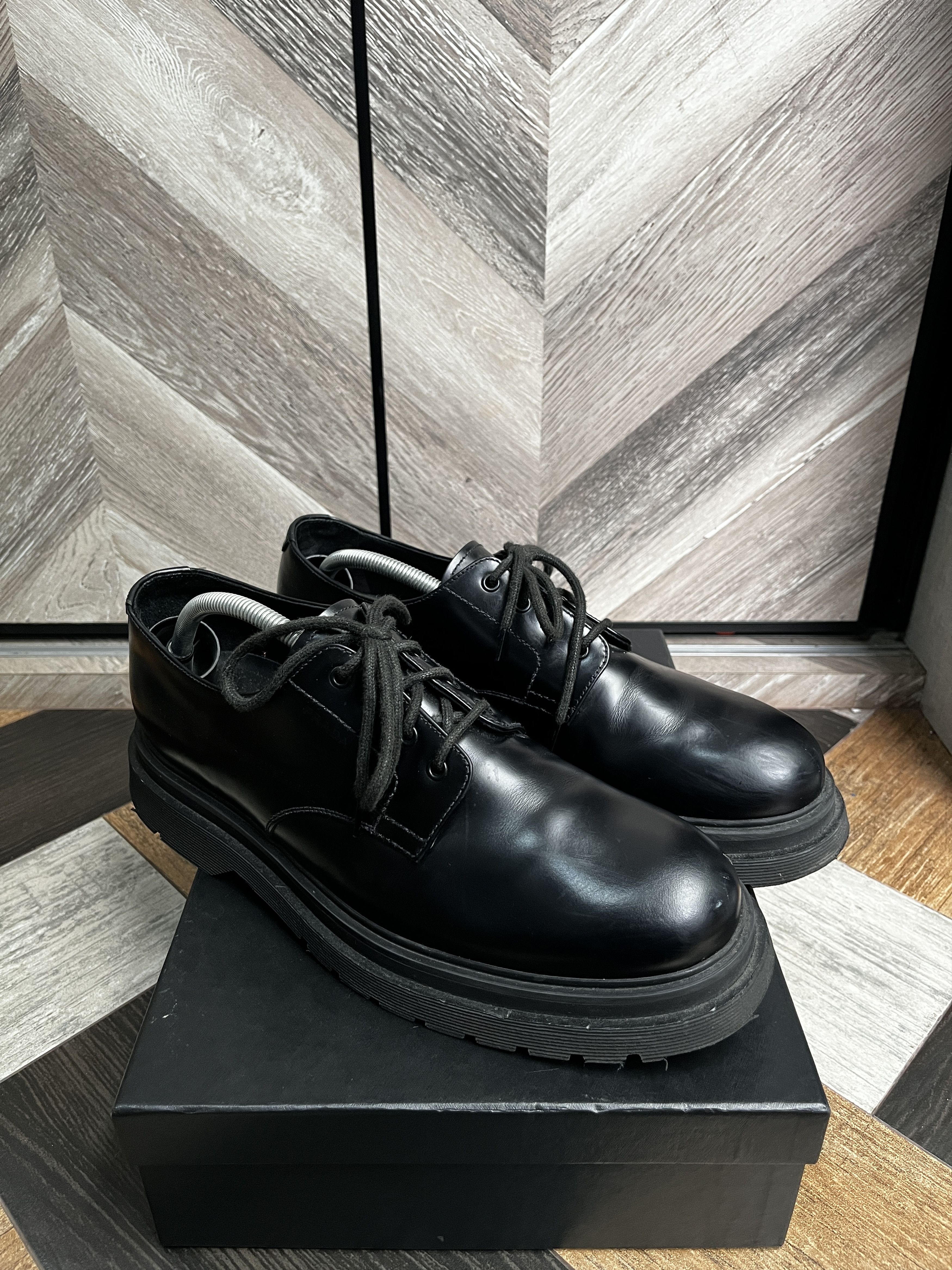Prada Derby Leather Shoes Size US 10 / EU 43 - 2 Thumbnail
