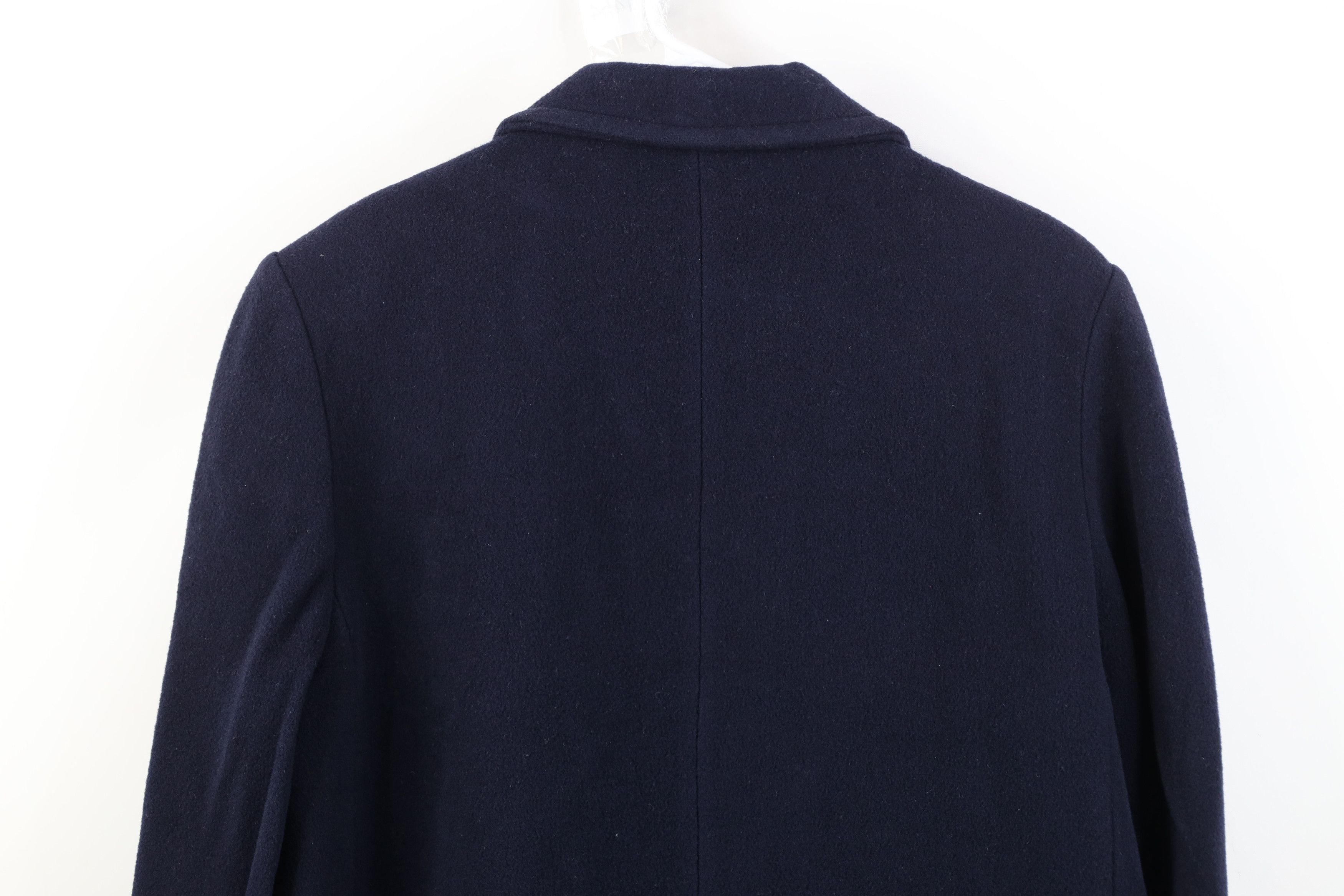 Vintage Vintage 90s Streetwear Wool Double Breasted Coat Jacket Blue Size XL / US 12-14 / IT 48-50 - 15 Thumbnail