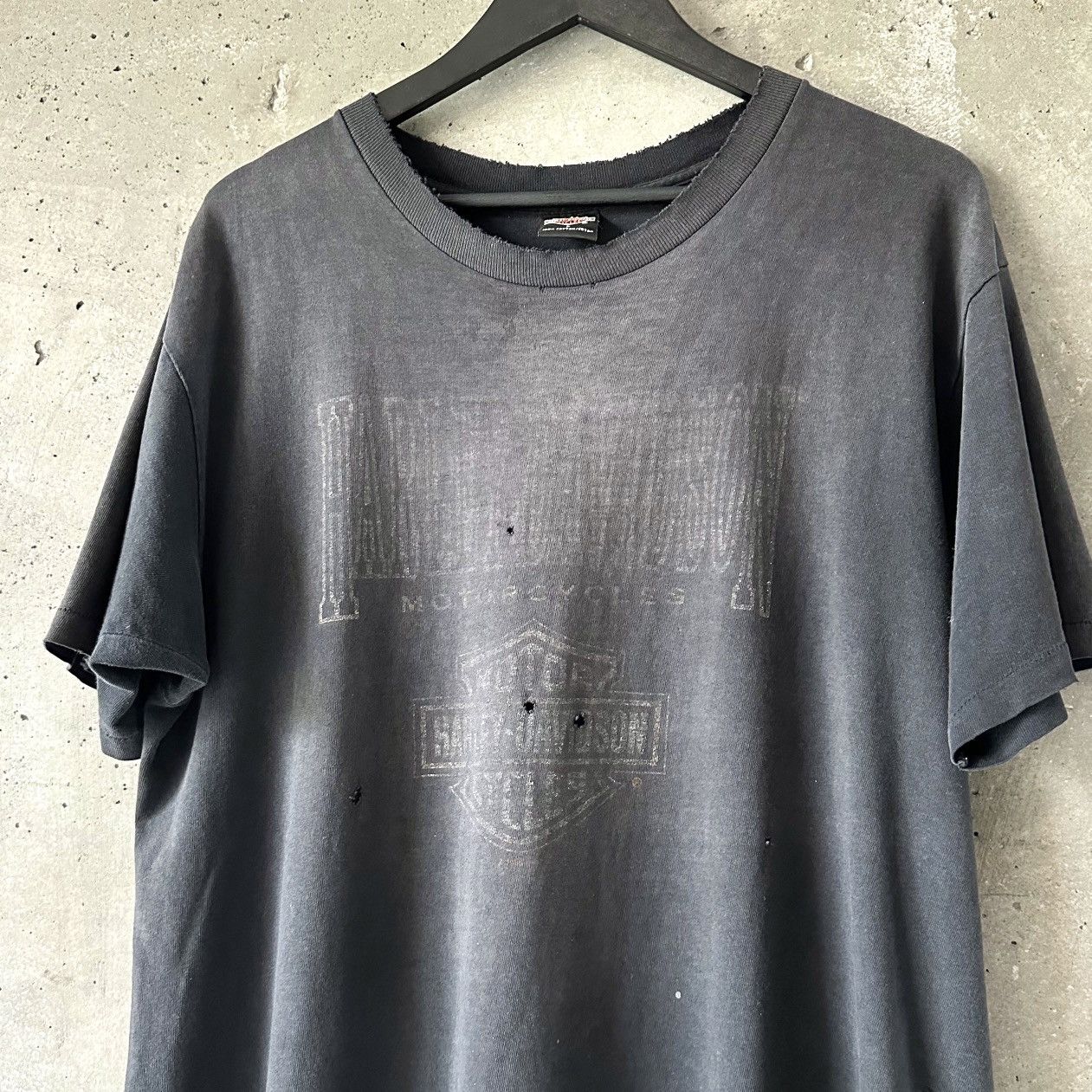 Harley Davidson VINTAGE 90s THRASHED Harley Davidson Shirt Size US XL / EU 56 / 4 - 1 Thumbnail