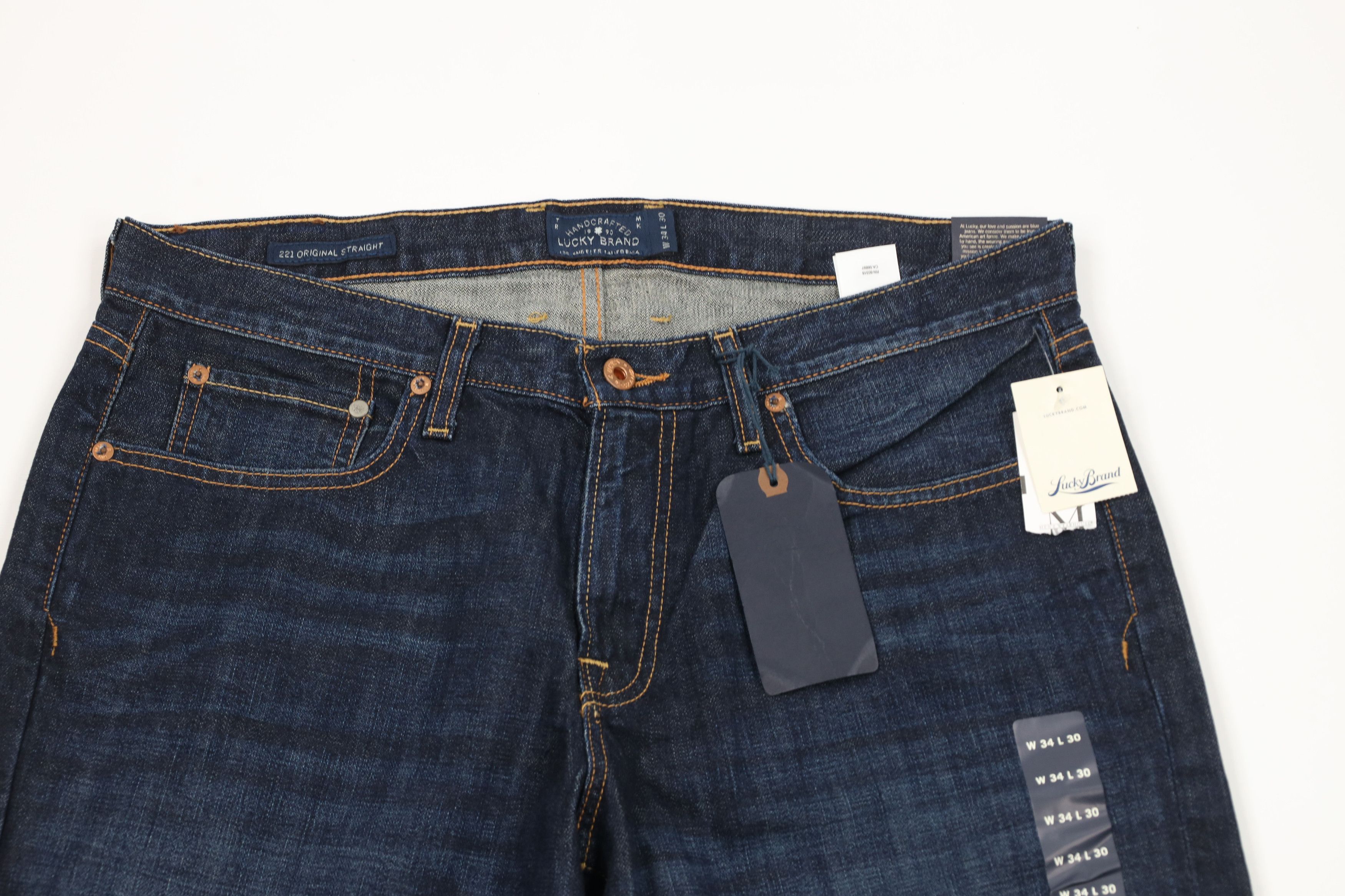 Lucky Brand × Vintage New Lucky Brand Original Straight Leg Denim Jeans Pants Blue Size US 34 / EU 50 - 2 Thumbnail