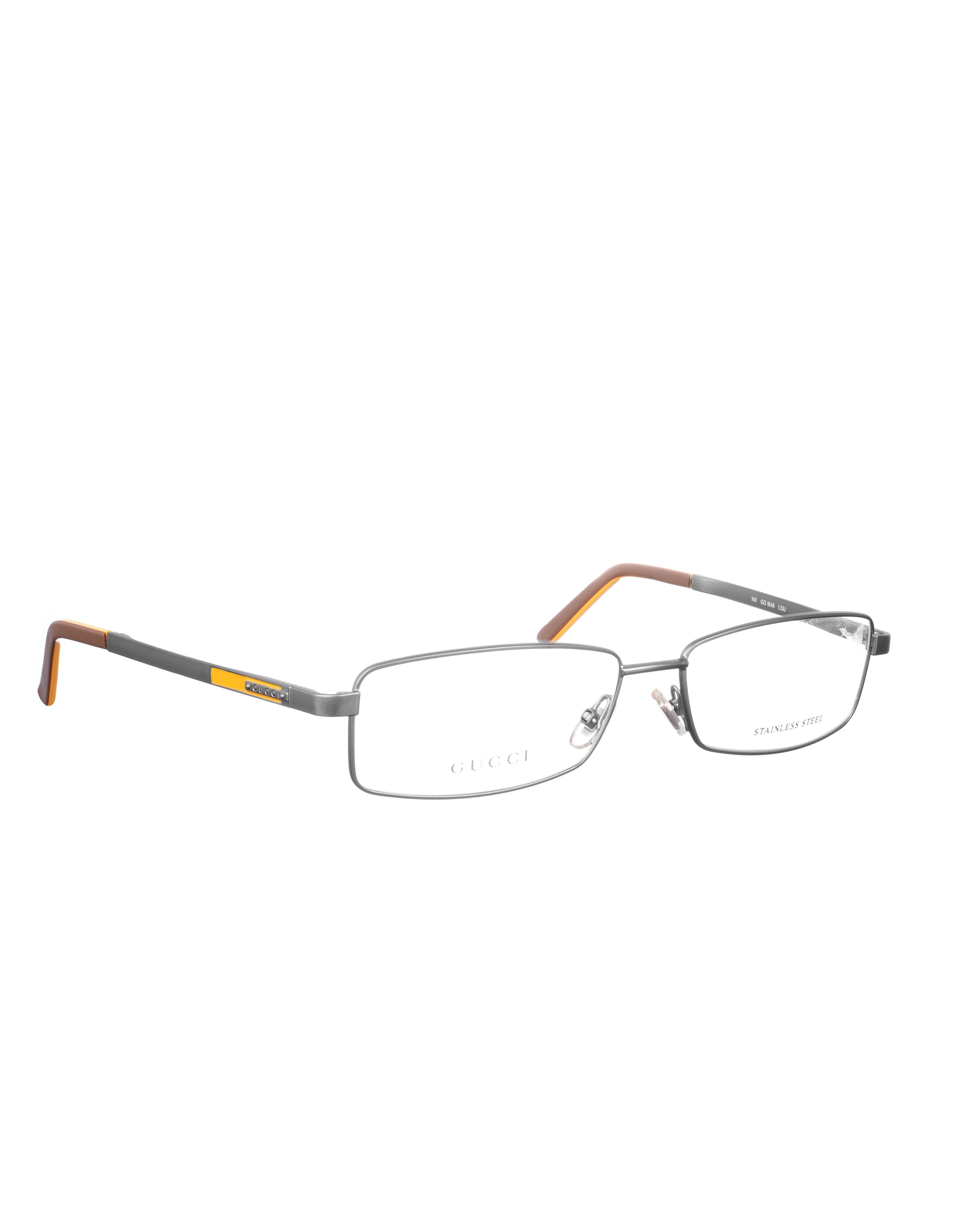 Gucci Gucci 00s Mustard and Silver Thin Glasses Size ONE SIZE - 2 Thumbnail