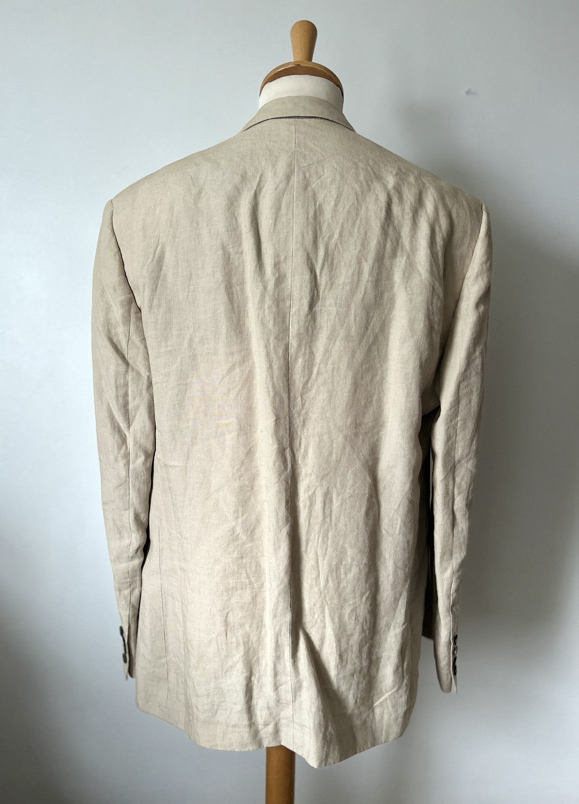 Balenciaga BALENCIAGA SS18 OVERSIZED WEIGHTED LINEN BLAZER JACKET 2018 Size US XS / EU 42 / 0 - 4 Thumbnail