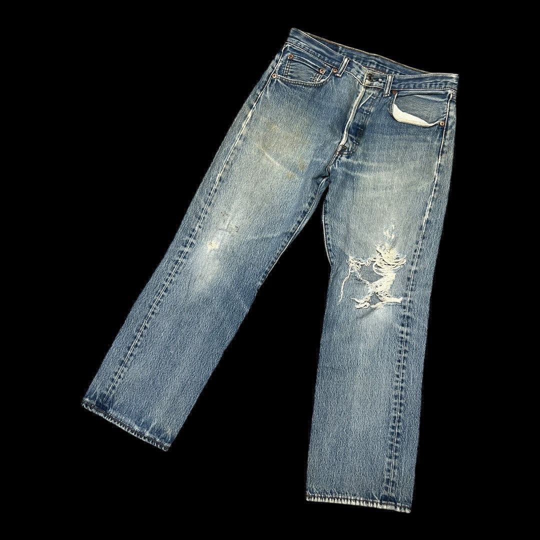 Levi's × Levi's Vintage Clothing LEVIS 501 32 x 30 DISTRESSED JEANS DENIM Size US 31 - 3 Thumbnail