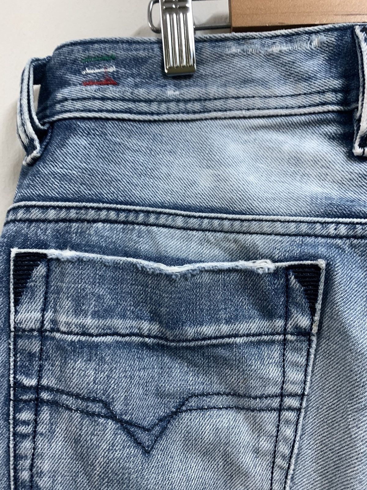 Diesel Made in Italy Punk Distressed Diesel Safado Jeans Size US 34 / EU 50 - 17 Thumbnail